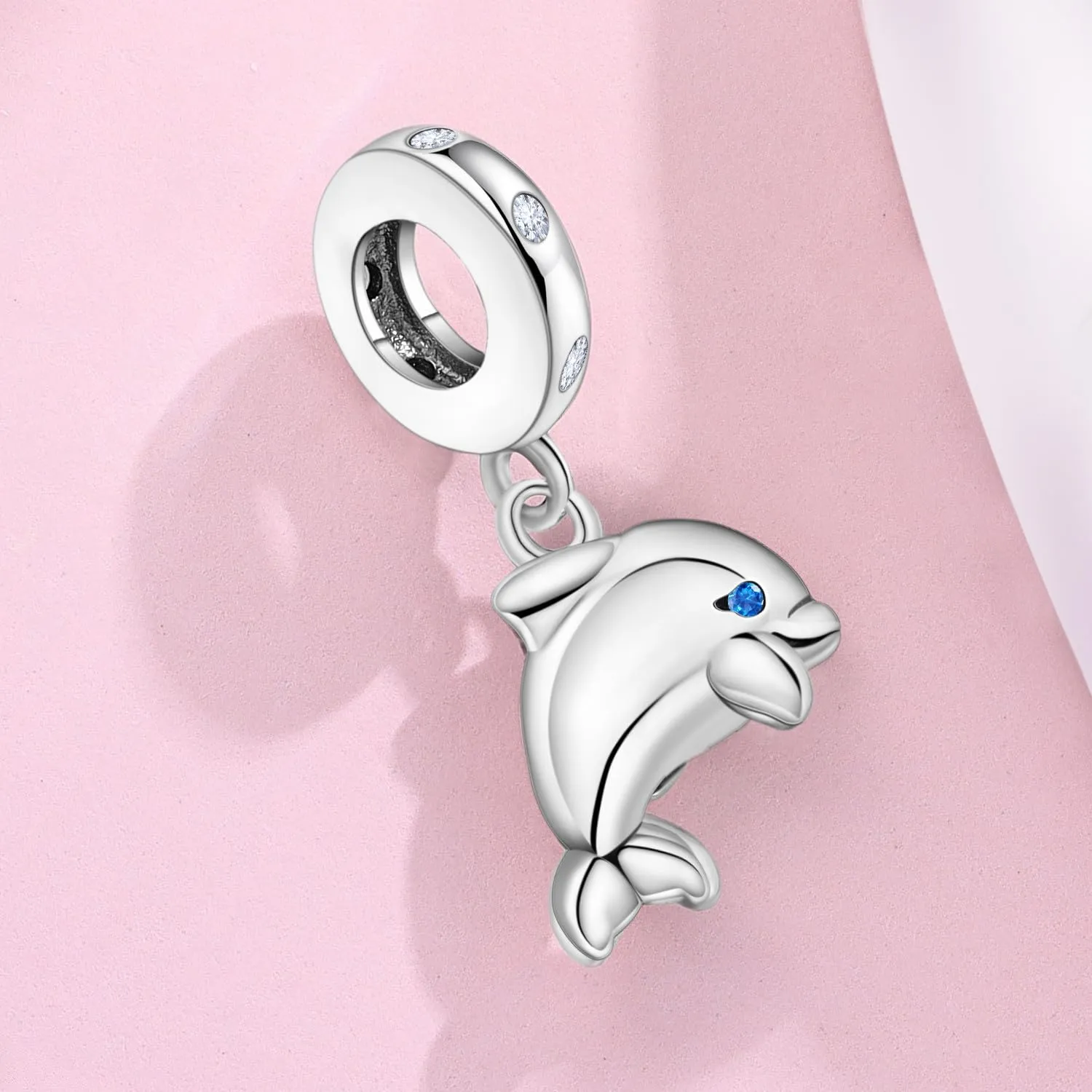 NUJIFFY Ciondolo Delfino in Argento Sterling 925 per Bracciali e Collane - immagine 5
