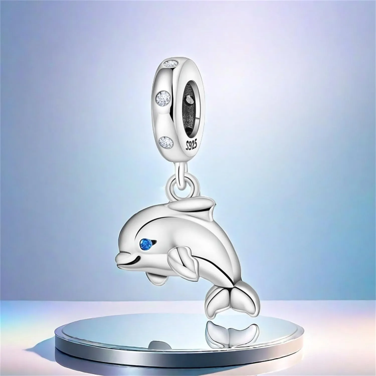 NUJIFFY Ciondolo Delfino in Argento Sterling 925 per Bracciali e Collane - immagine 7