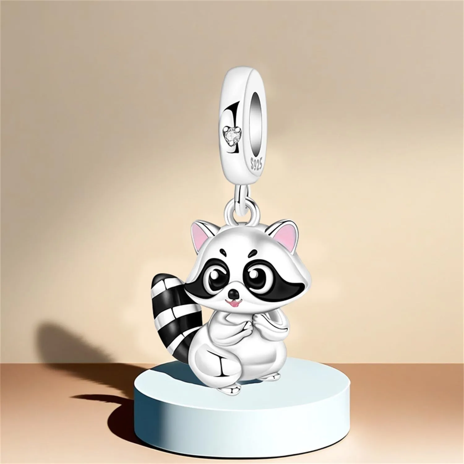 NUJIFFY Ciondole Procione in Argento Sterling 925 per Bracciale e Collana - immagine 7