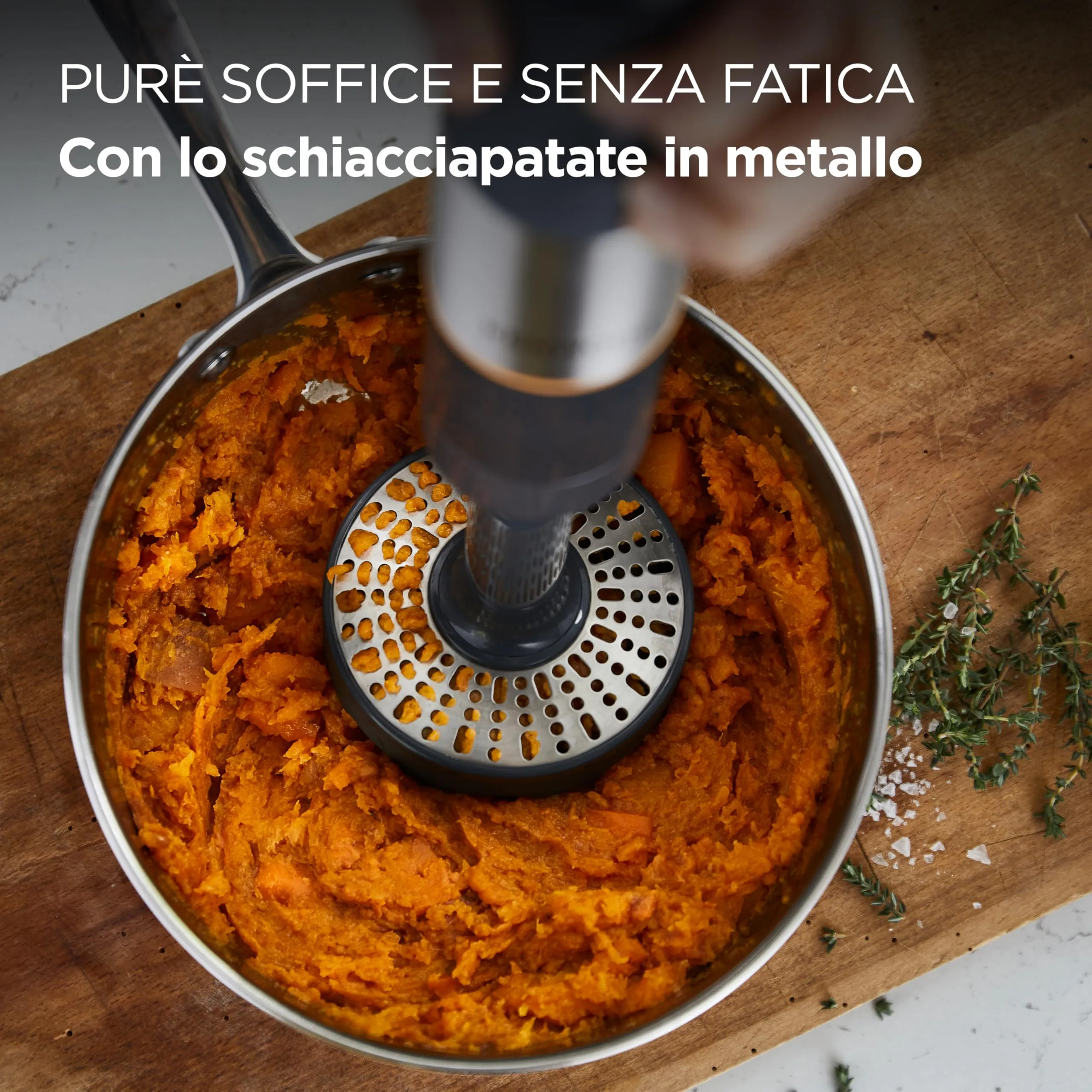 Kenwood Triblade XL+ Frullatore ad Immersione 1000W, Asta in Acciaio Removibile, Frusta, Schiacciaverdure e Bicchiere 0,75L, Grigio - immagine 7