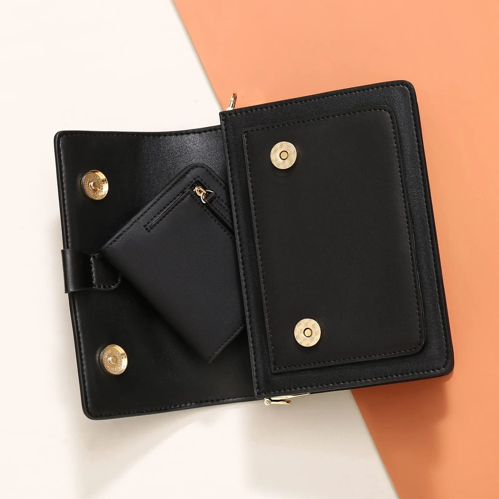 GAEKEAO Portafoglio da Donna in Pelle con Blocco RFID, 7 Scomparti per Carte, Finestra ID e Tasca con Cerniera - immagine 6