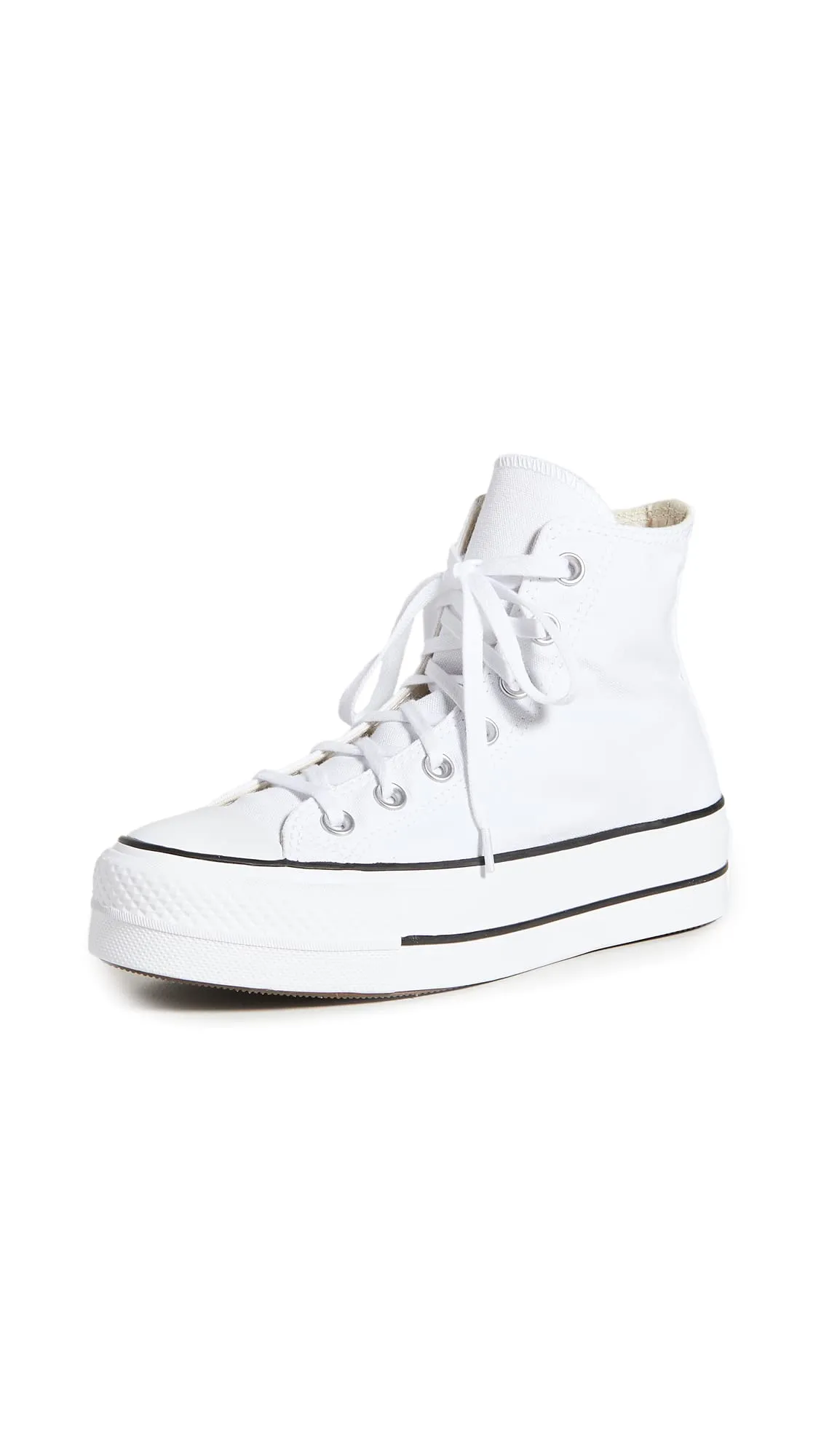 Converse Chuck Taylor All Star Lift High Top Sneaker - Bianco/Nero/Bianco - 45,5 EU - immagine 1