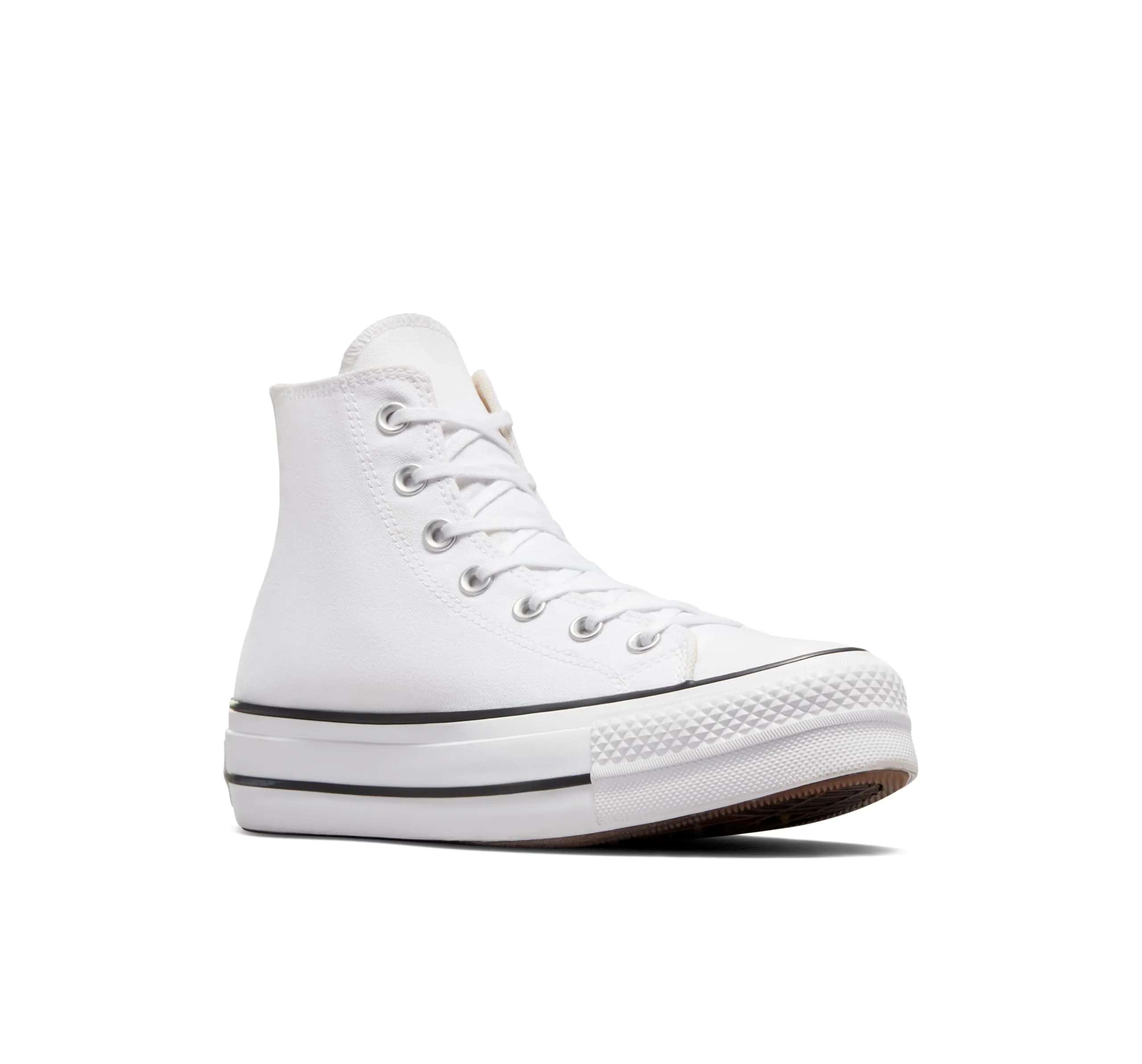 Converse Chuck Taylor All Star Lift High Top Sneaker - Bianco/Nero/Bianco - 45,5 EU - immagine 5