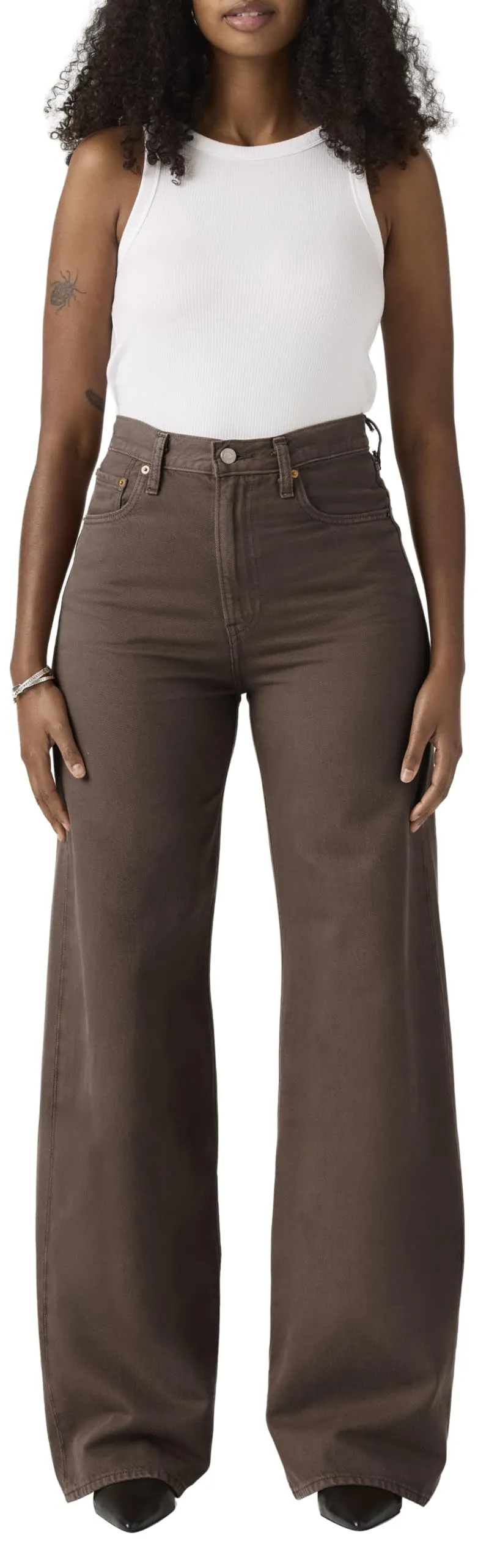 Levi's Ribcage Wide Leg H223 Hot Fudge - immagine 5