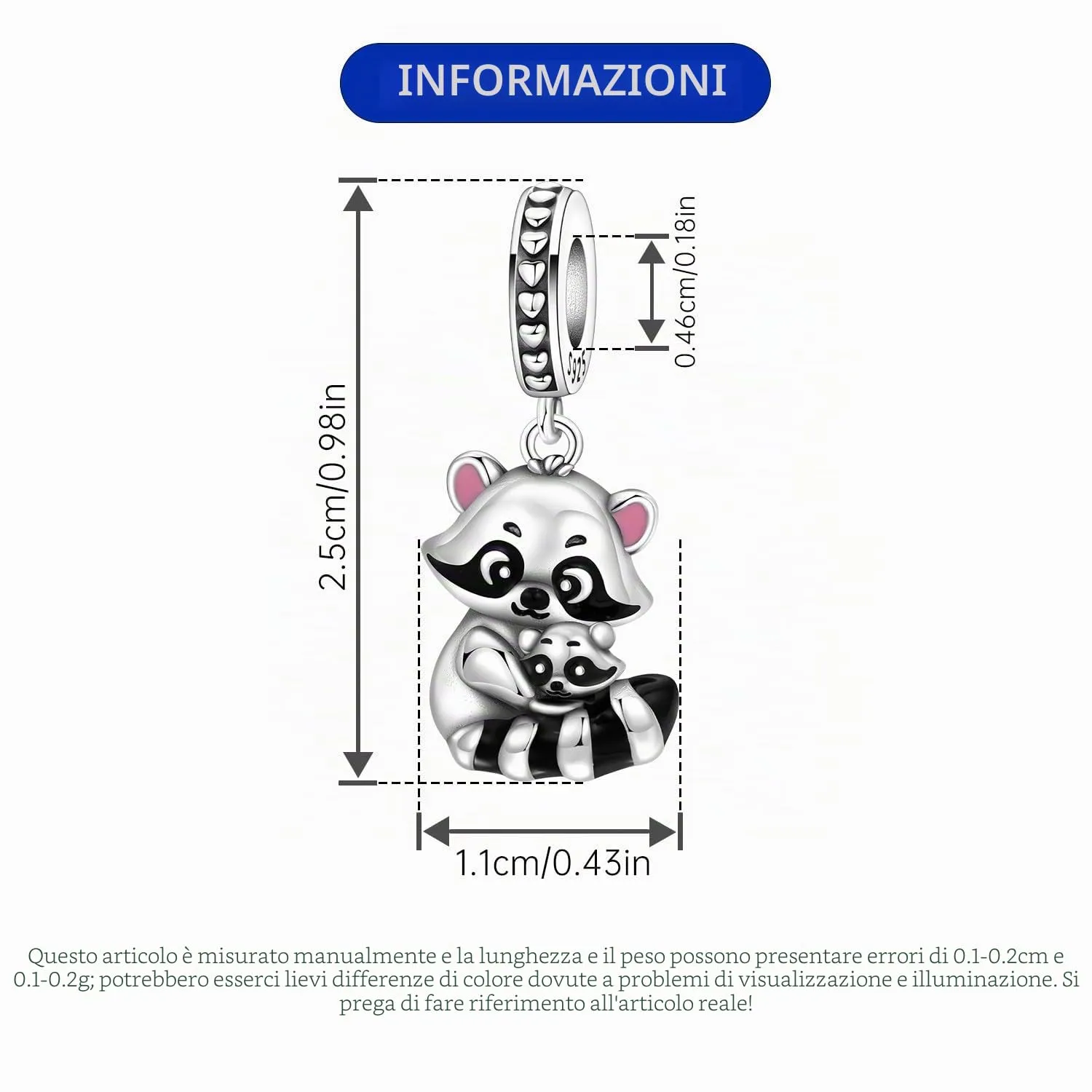 NUJIFFY Ciondoli di animali in argento sterling 925 per donna - immagine 5