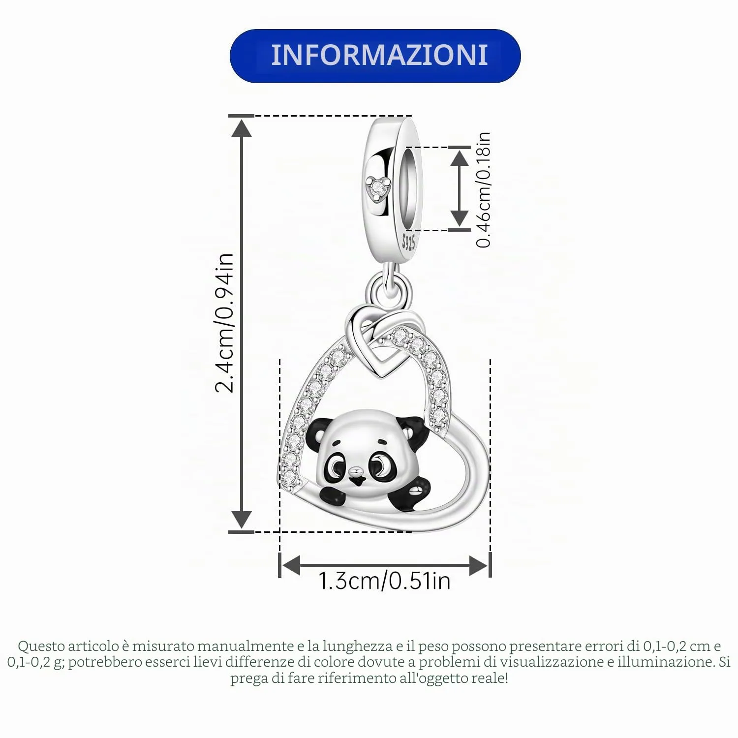 NUJIFFY Ciondoli Animali in Argento Sterling 925 per Donna - immagine 4