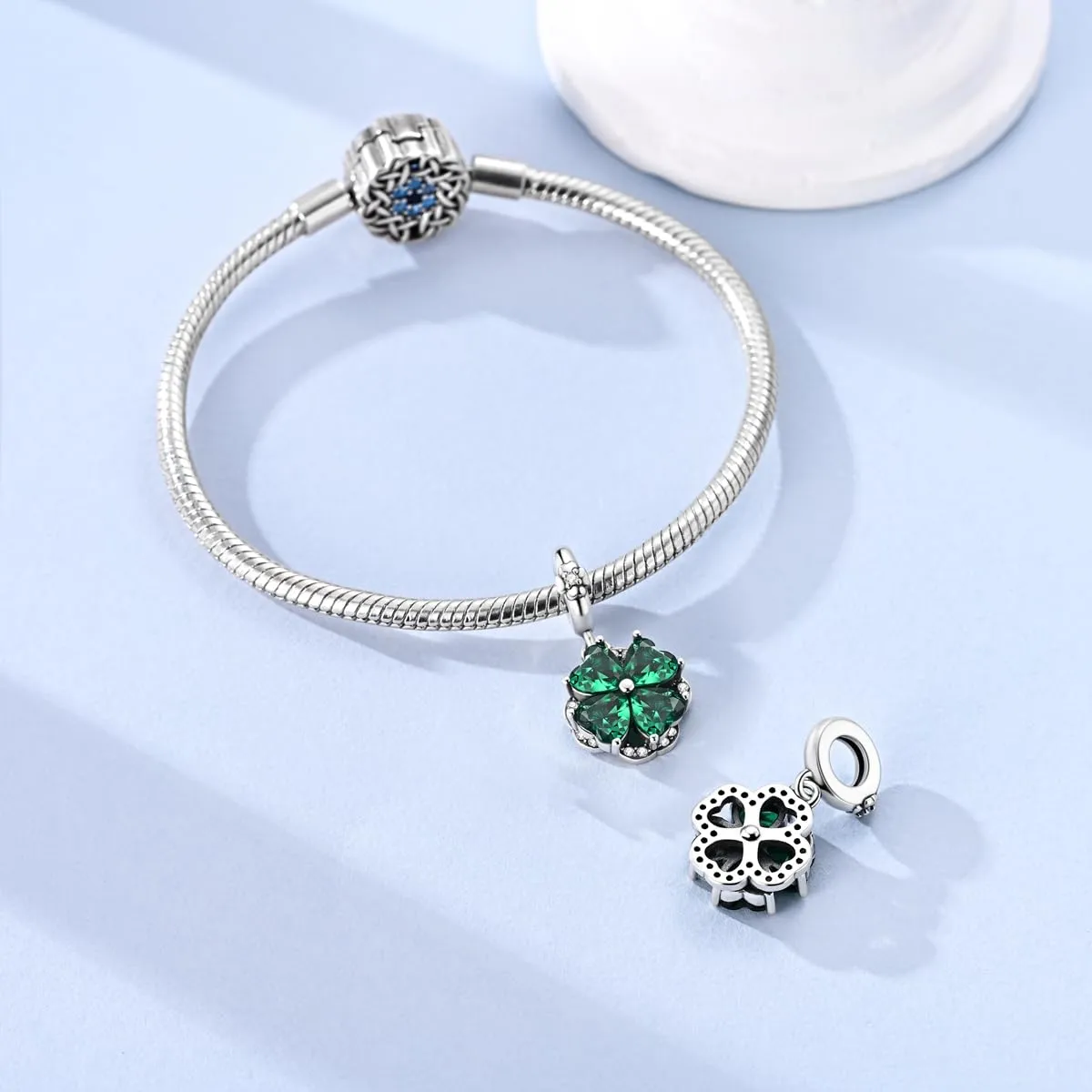 LNQOBU Charm Bead Ciondolo Donna Argento Sterling 925 per Bracciali e Collane - immagine 2