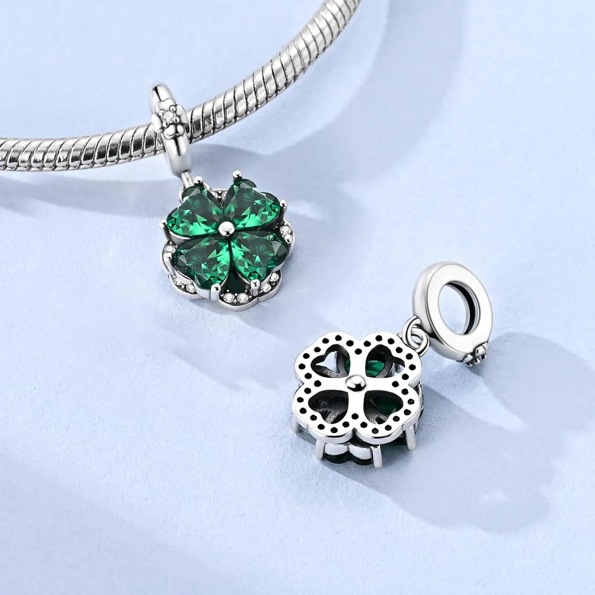LNQOBU Charm Bead Ciondolo Donna Argento Sterling 925 per Bracciali e Collane - immagine 3