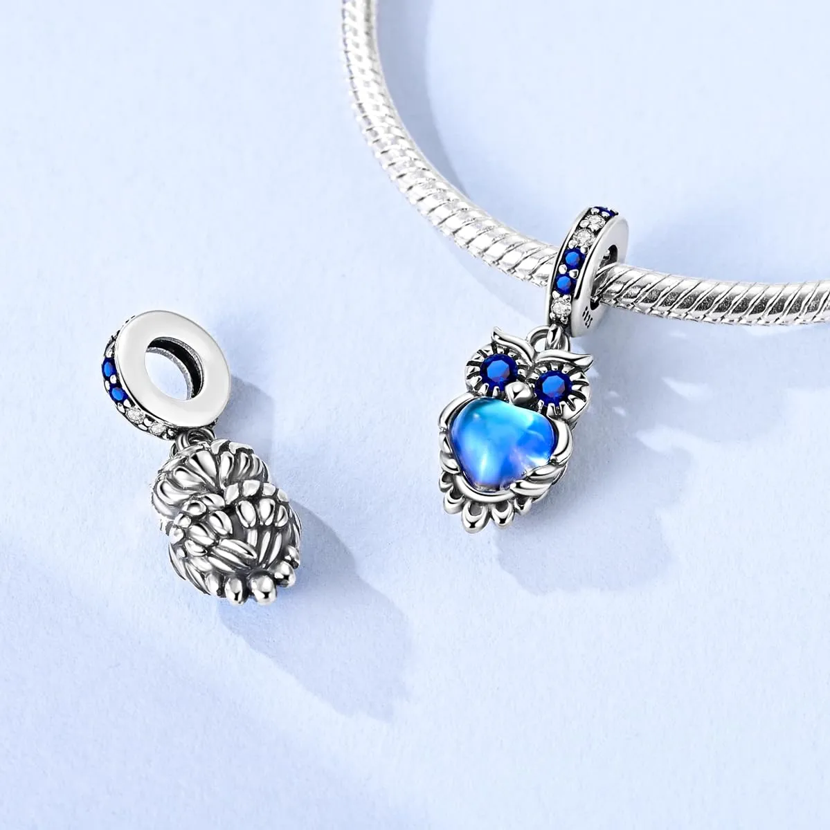 LNQOBU Charm Bead Ciondolo Donna in Argento Sterling 925 per Bracciali e Collane - immagine 3