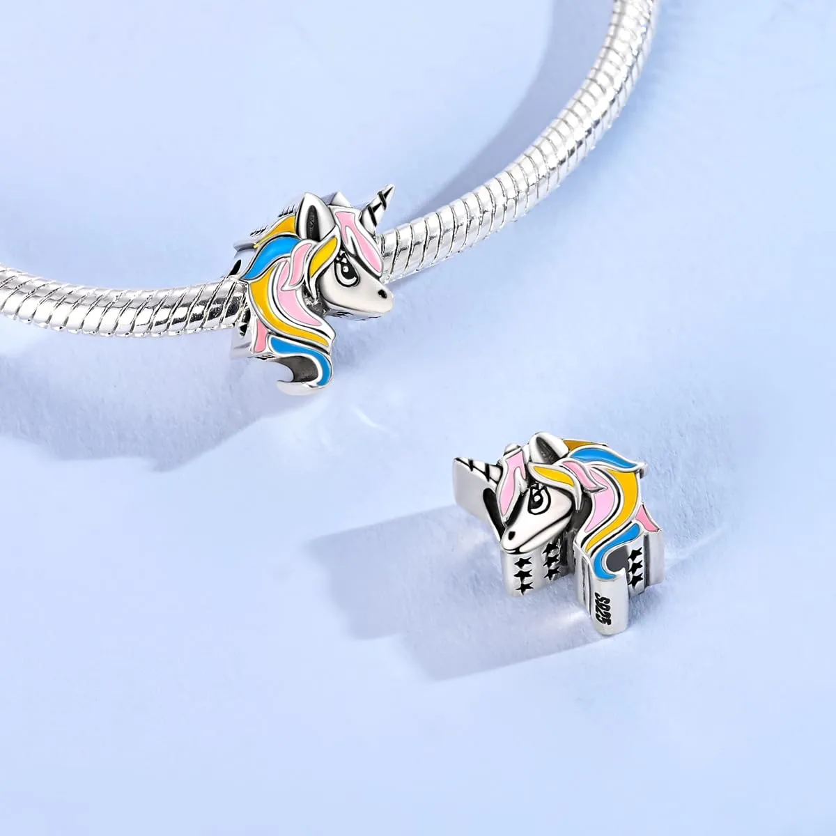 LNQOBU Charm Bead Ciondolo Donna Argento Sterling 925 per Bracciali e Collane - immagine 3