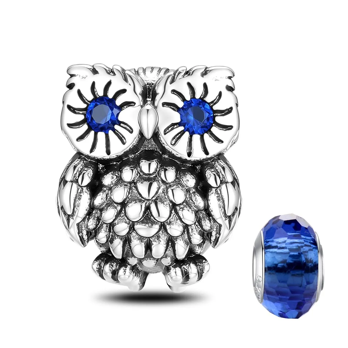 LNQOBU Ciondolo in Argento Sterling 925 con Zircone 5A per Bracciali e Collane Europei da Donna - immagine 1