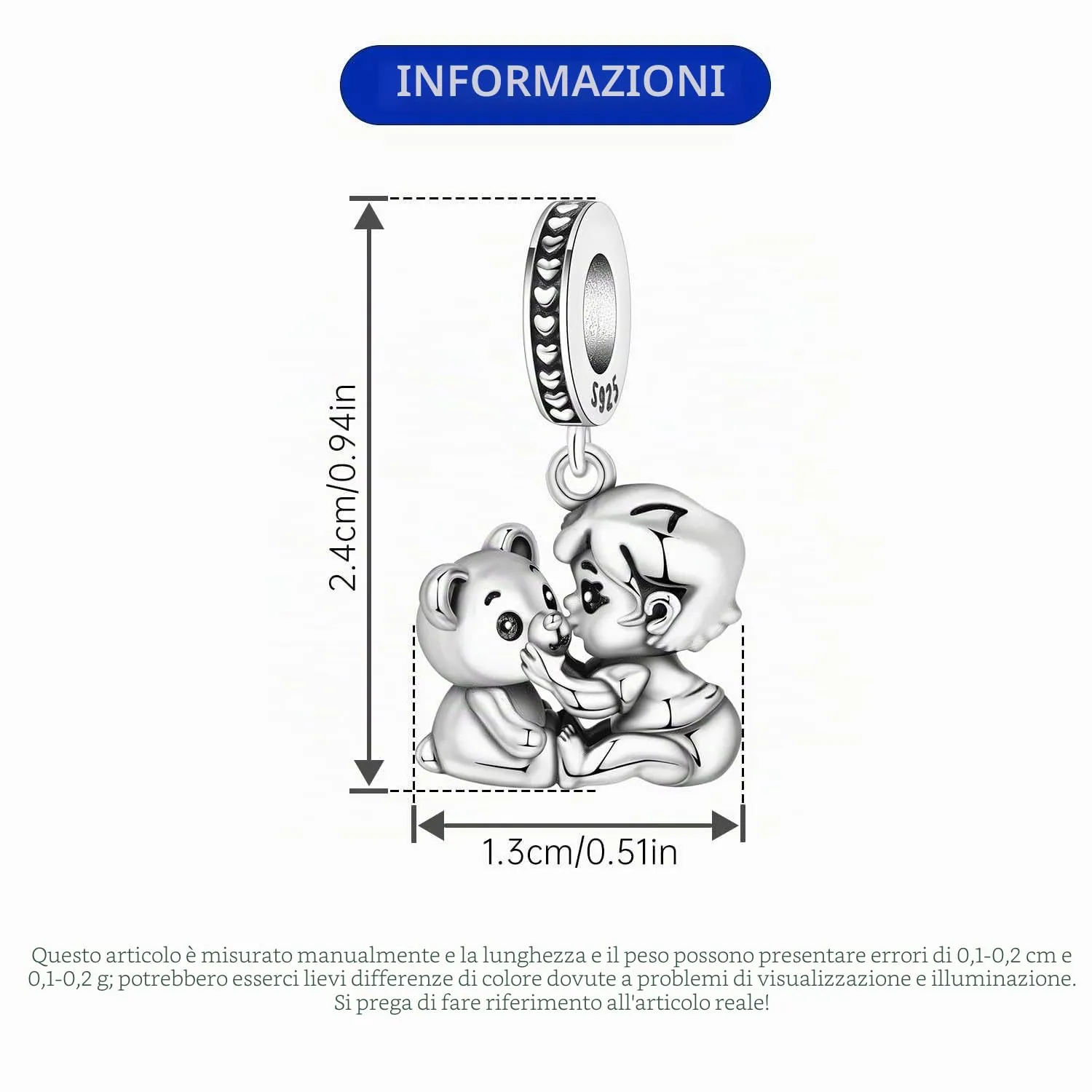 NUJIFFY Ciondoli Animali in Argento Sterling 925 per Donna - immagine 4