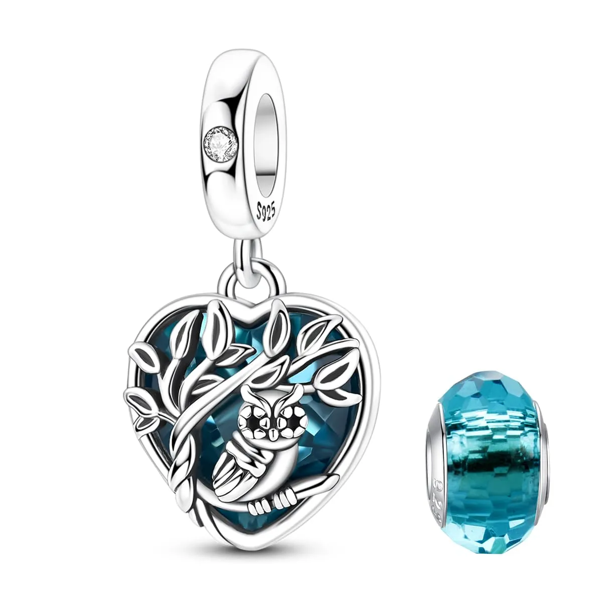 LNQOBU Charm Bead Ciondolo Donna Argento Sterling 925 per Bracciali e Collane - immagine 1