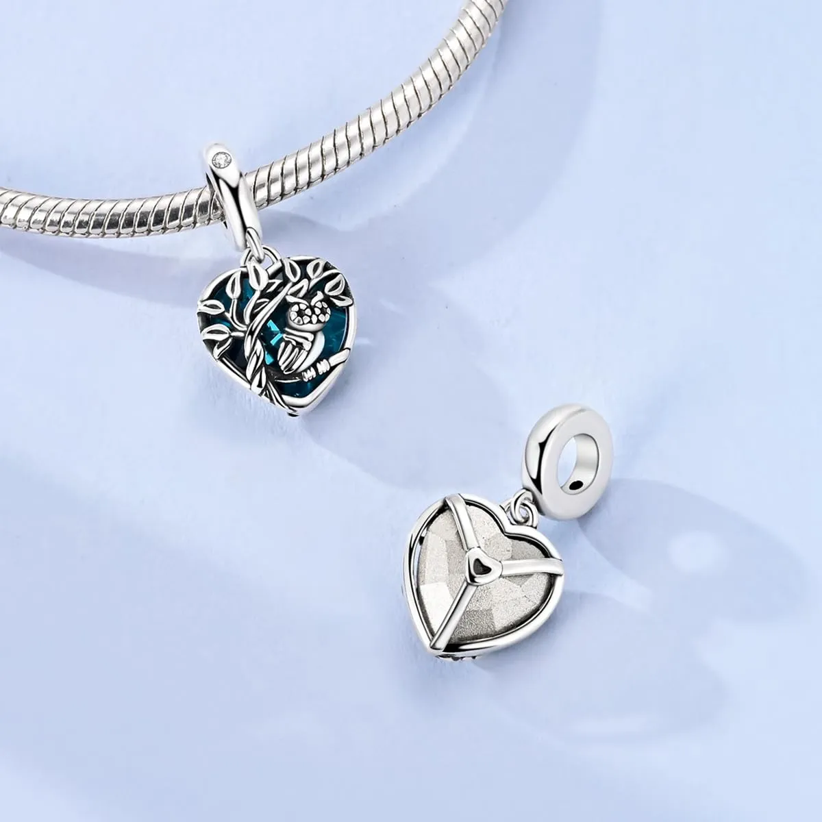 LNQOBU Charm Bead Ciondolo Donna Argento Sterling 925 per Bracciali e Collane - immagine 3