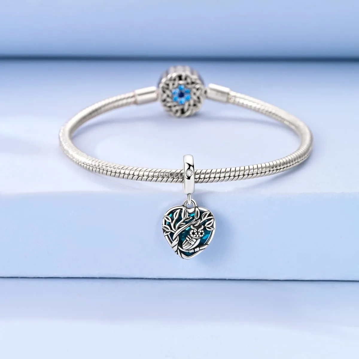 LNQOBU Charm Bead Ciondolo Donna Argento Sterling 925 per Bracciali e Collane - immagine 4