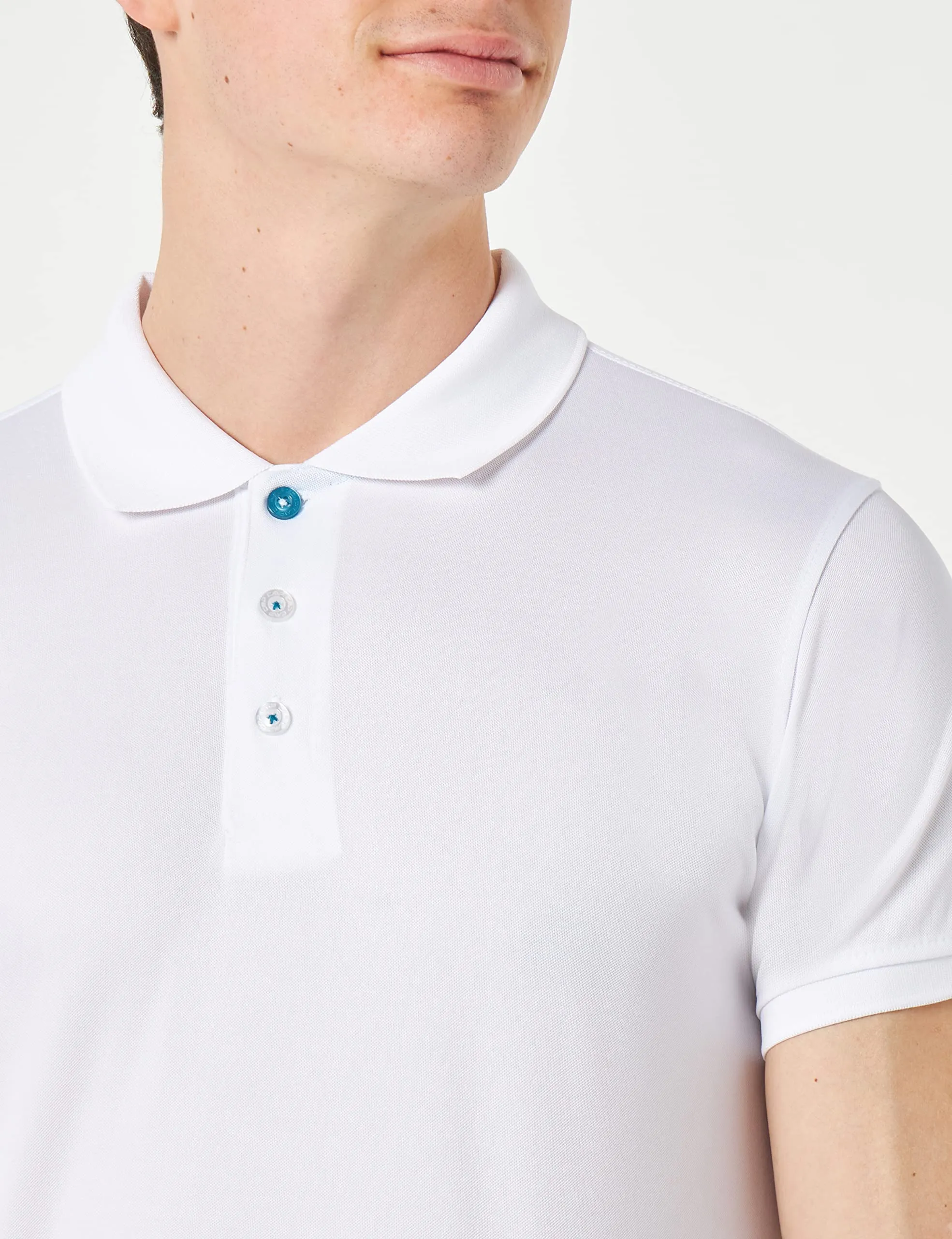 CMP Short-Sleeved Polo Shirt, Bluish, 52 - immagine 2