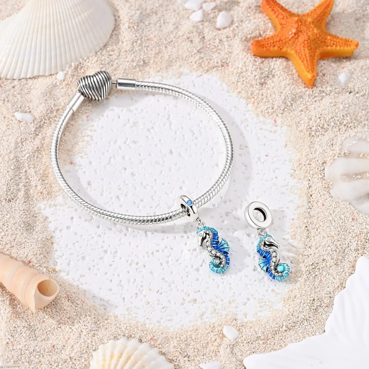 LNQOBU Ciondolo in Argento Sterling 925 con Zircone 5A per Bracciali e Collane Europei da Donna - immagine 2