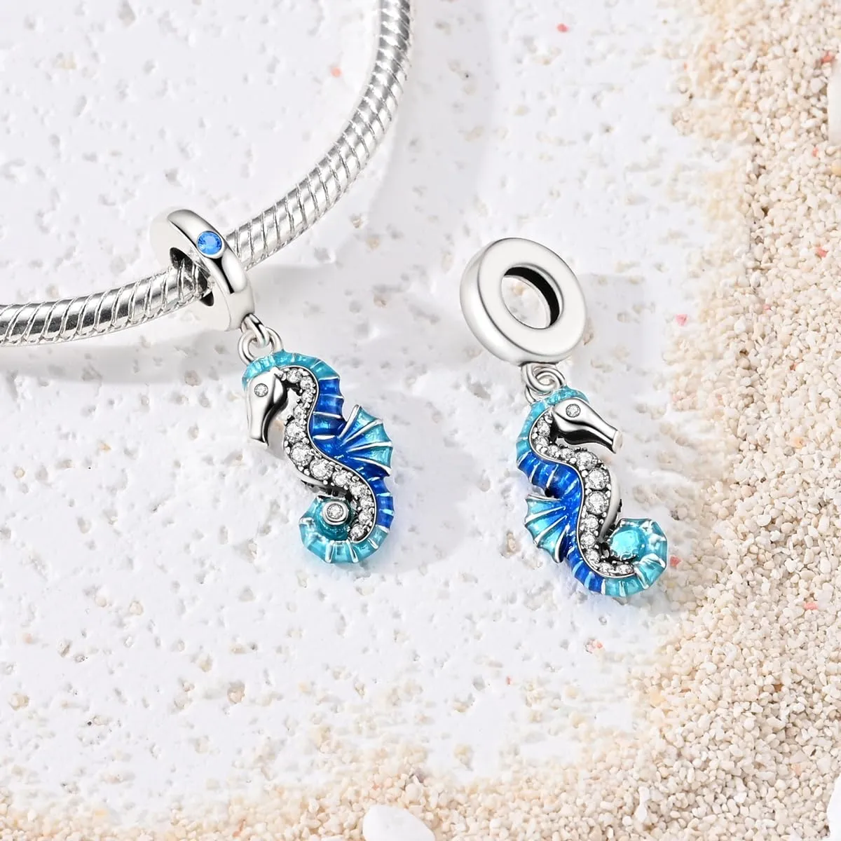 LNQOBU Ciondolo in Argento Sterling 925 con Zircone 5A per Bracciali e Collane Europei da Donna - immagine 3