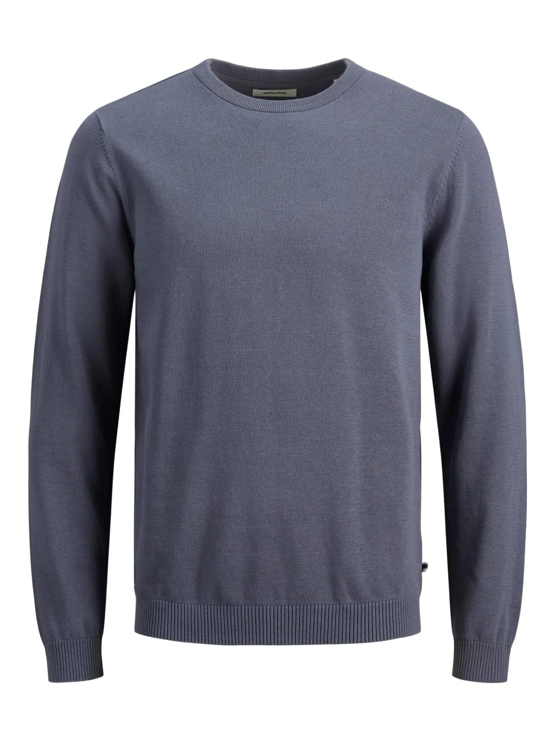 Jack & Jones Maglione da Uomo con Scollo Rotondo, Tinta Unita, Blu, XXL - immagine 1