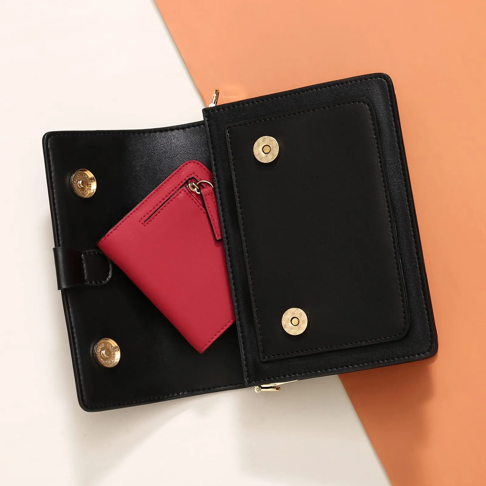 GAEKEAO Portafoglio da Donna in Pelle con Blocco RFID, 7 Scomparti per Carte, Finestra ID e Tasca con Cerniera - immagine 6