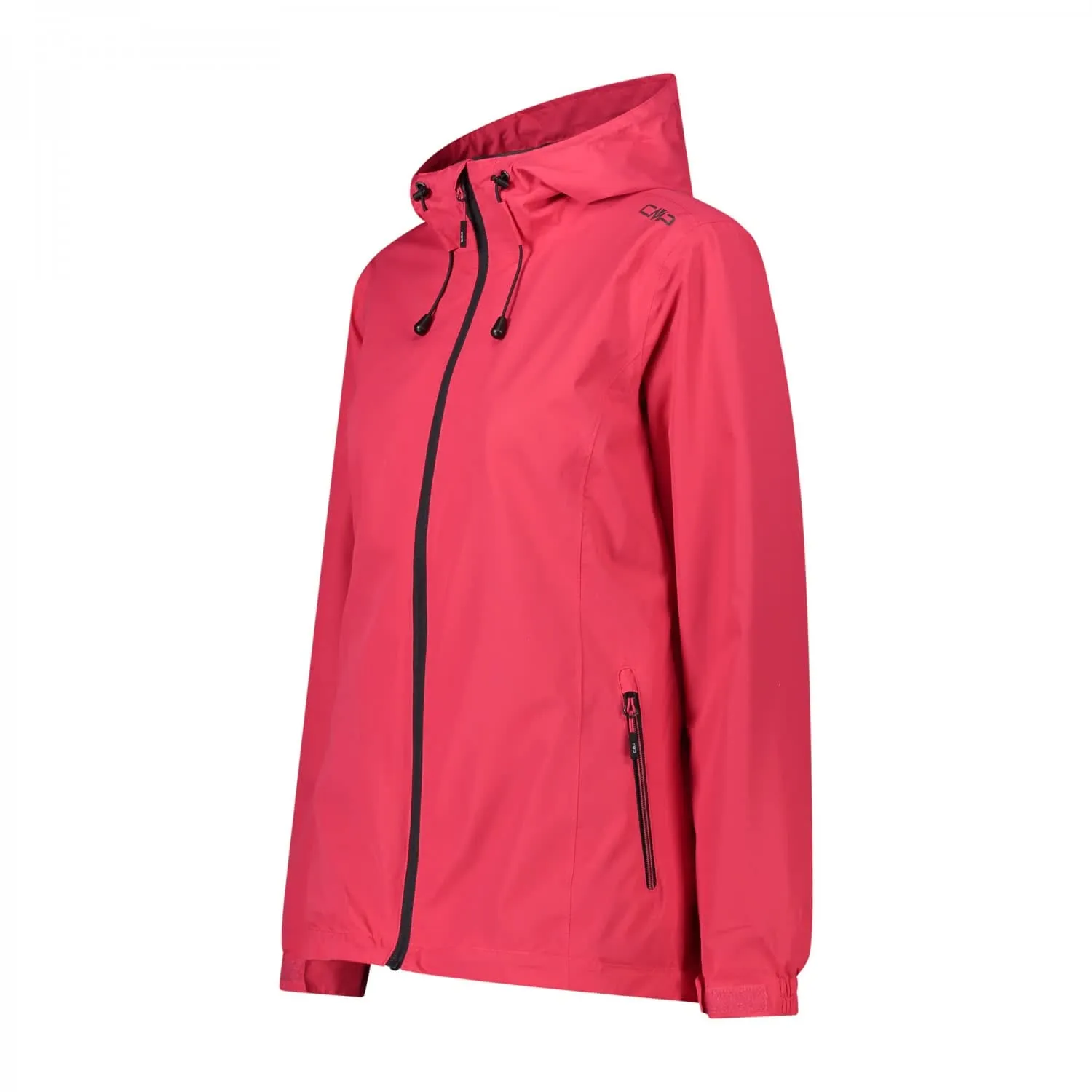 CMP Giacca Pioggia in Poliestere Antistrappo da Donna, Fragola, XS - immagine 4