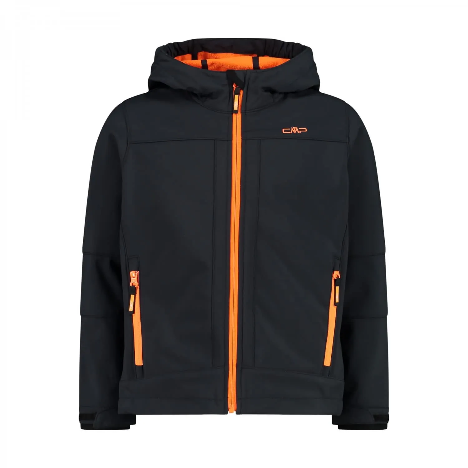 CMP Bambini e Ragazzi Softshell Jacket, Antracite-Flash Orange, 128 - immagine 1