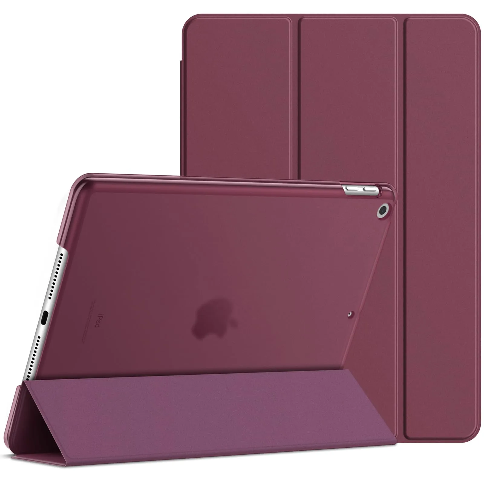 JETech Custodia per iPad 7ª/8ª/9ª Gen 10.2", Vino Rosso - immagine 1