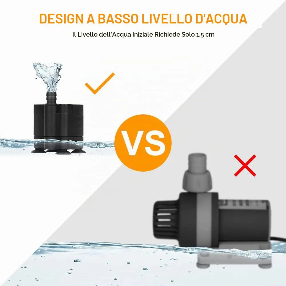 Flintronic Mini Pompa Acqua Sommergibile 3W 150L/H - immagine 3