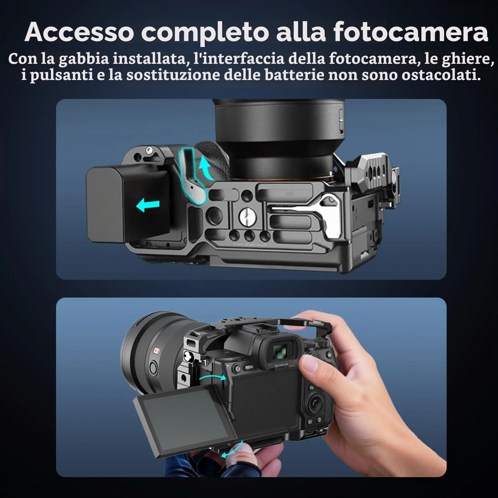 SmallRig Cage for Sony Alpha 7R V, 7 IV, 7S III, 1, 7R IV - 3667C - immagine 8
