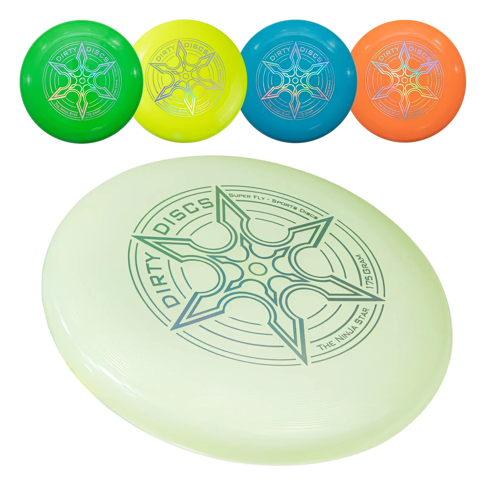 Indy Dirty Disc Frisbee (175 g) - Glow - immagine 1