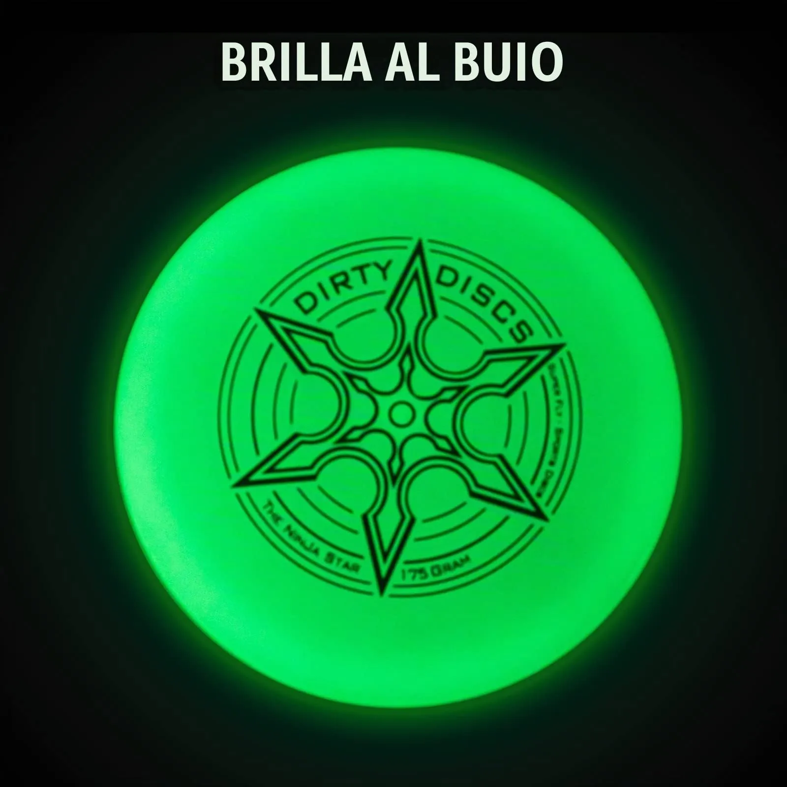 Indy Dirty Disc Frisbee (175 g) - Glow - immagine 2