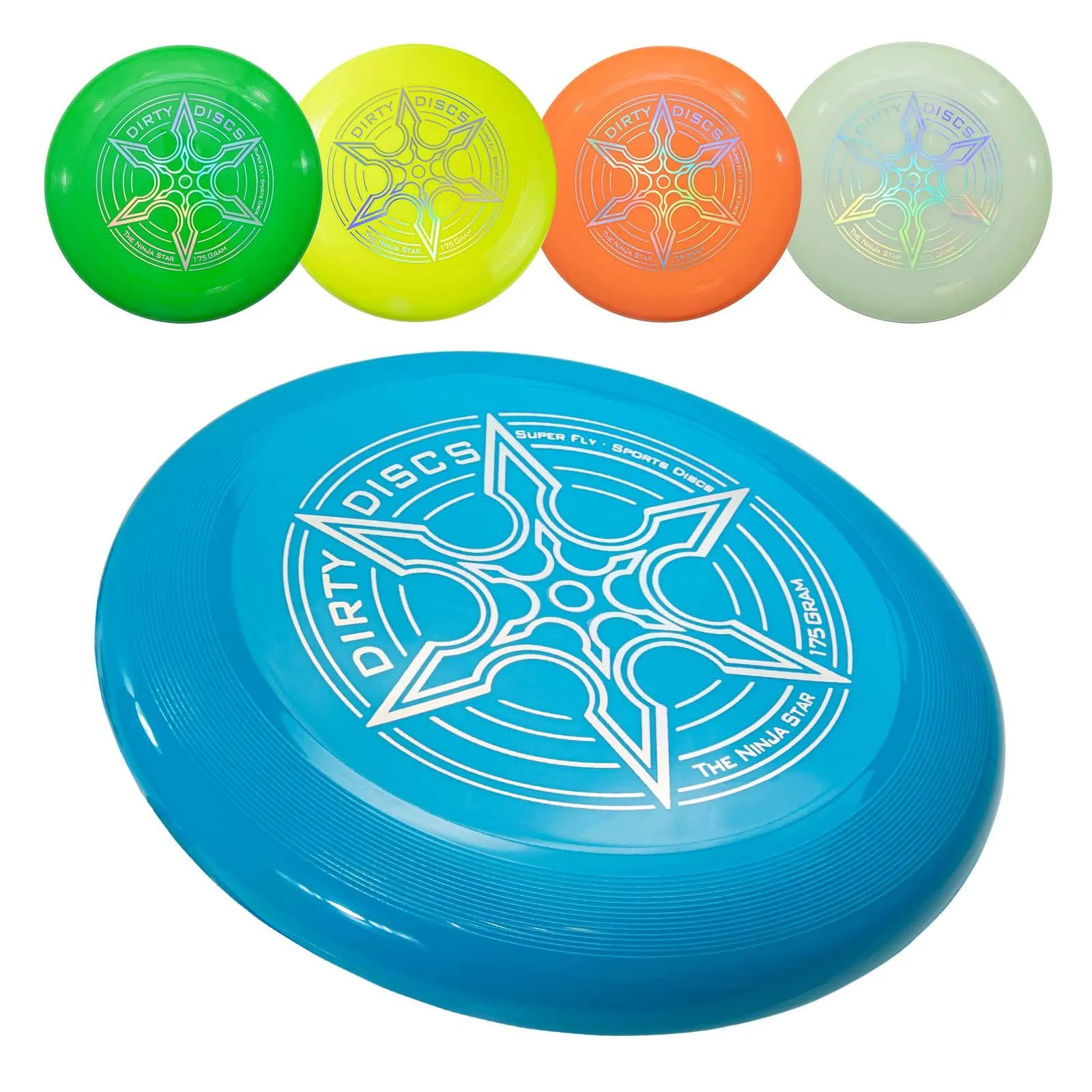 Indy Dirty Disc Frisbee, 175g (Blu) - immagine 1