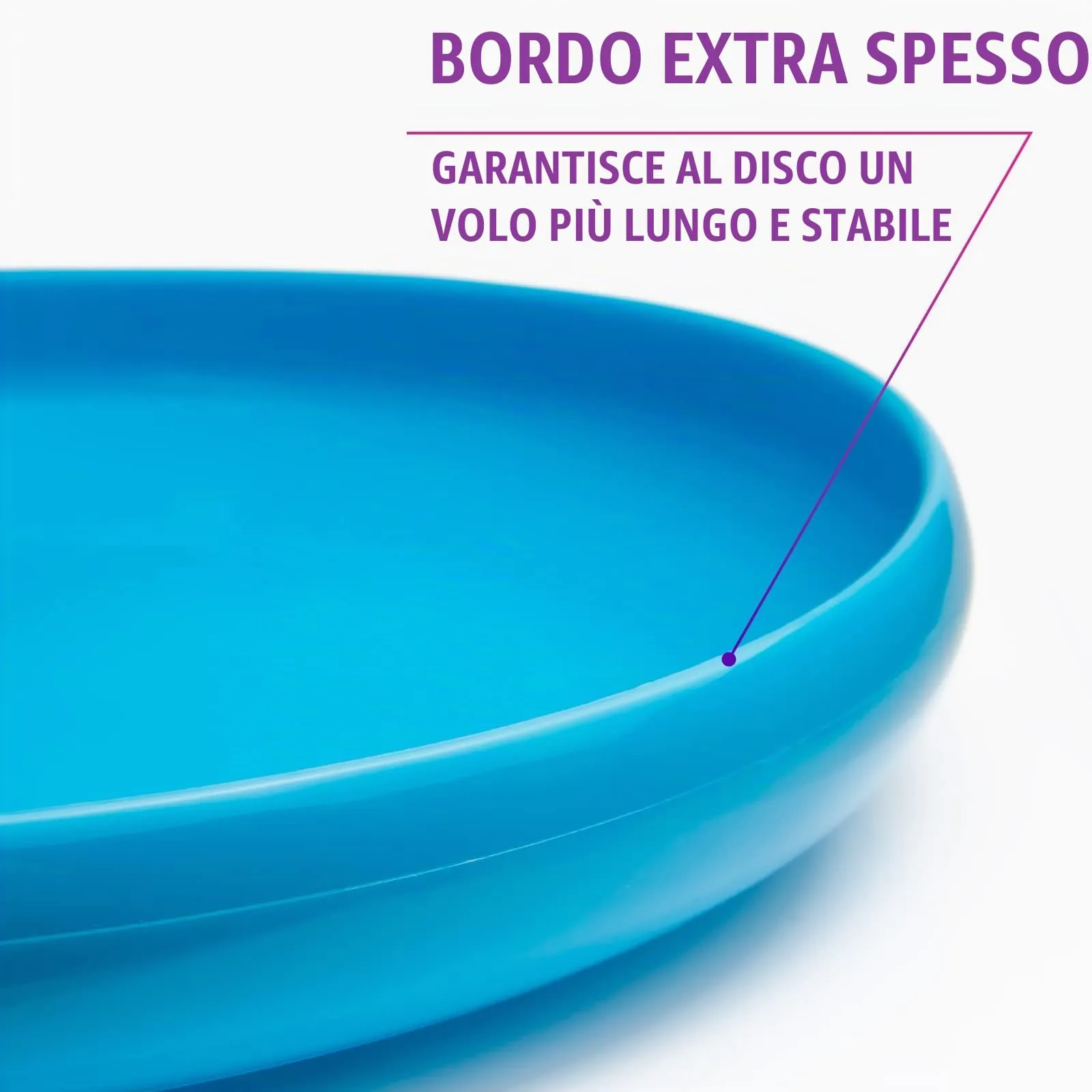Indy Dirty Disc Frisbee, 175g (Blu) - immagine 5