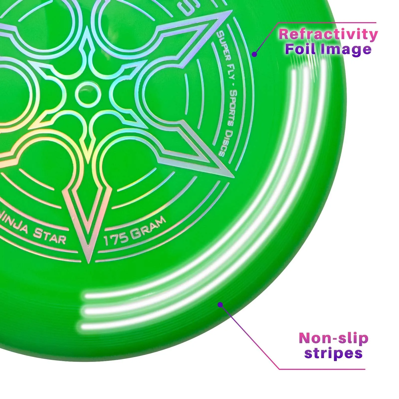Indy Dirty Disc Frisbee, 175 g, Verde - immagine 4