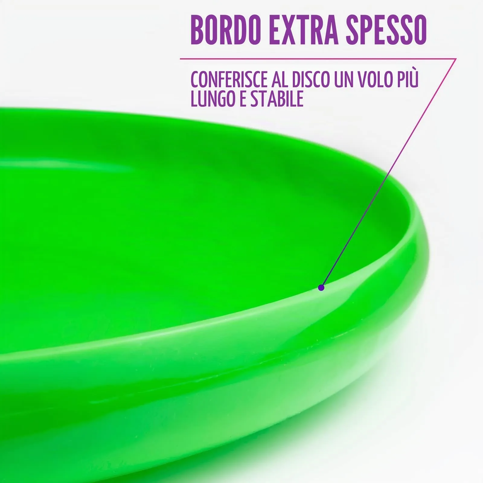Indy Dirty Disc Frisbee, 175 g, Verde - immagine 5