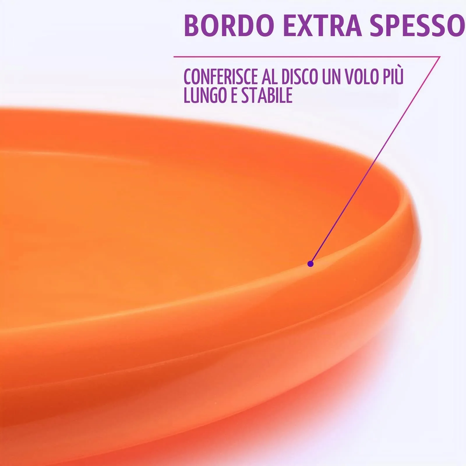 Indy Dirty Disc Frisbee (175 g) - Arancione - immagine 5