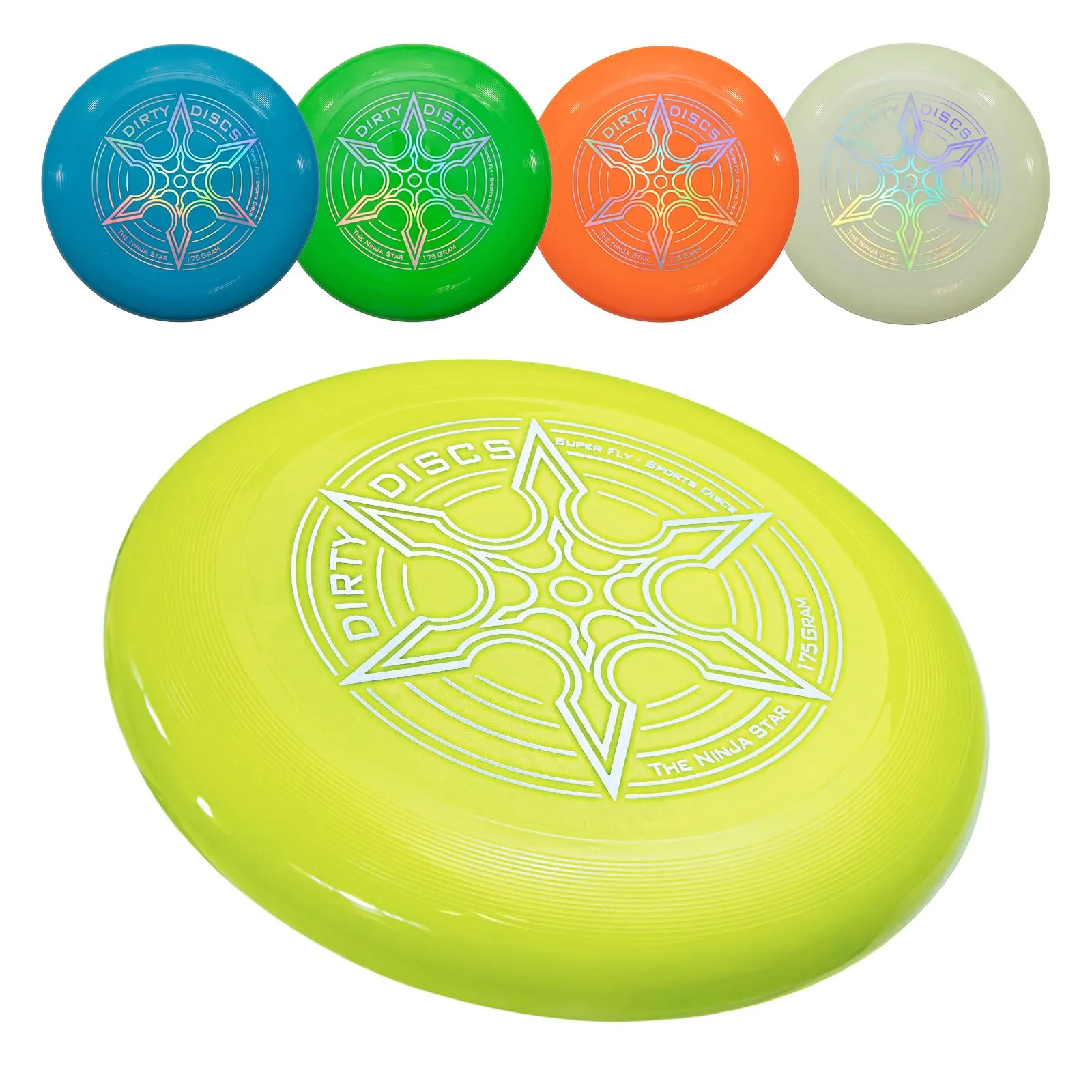 Indy Dirty Disc Professional Competition Frisbee, 175g (Giallo) - immagine 1