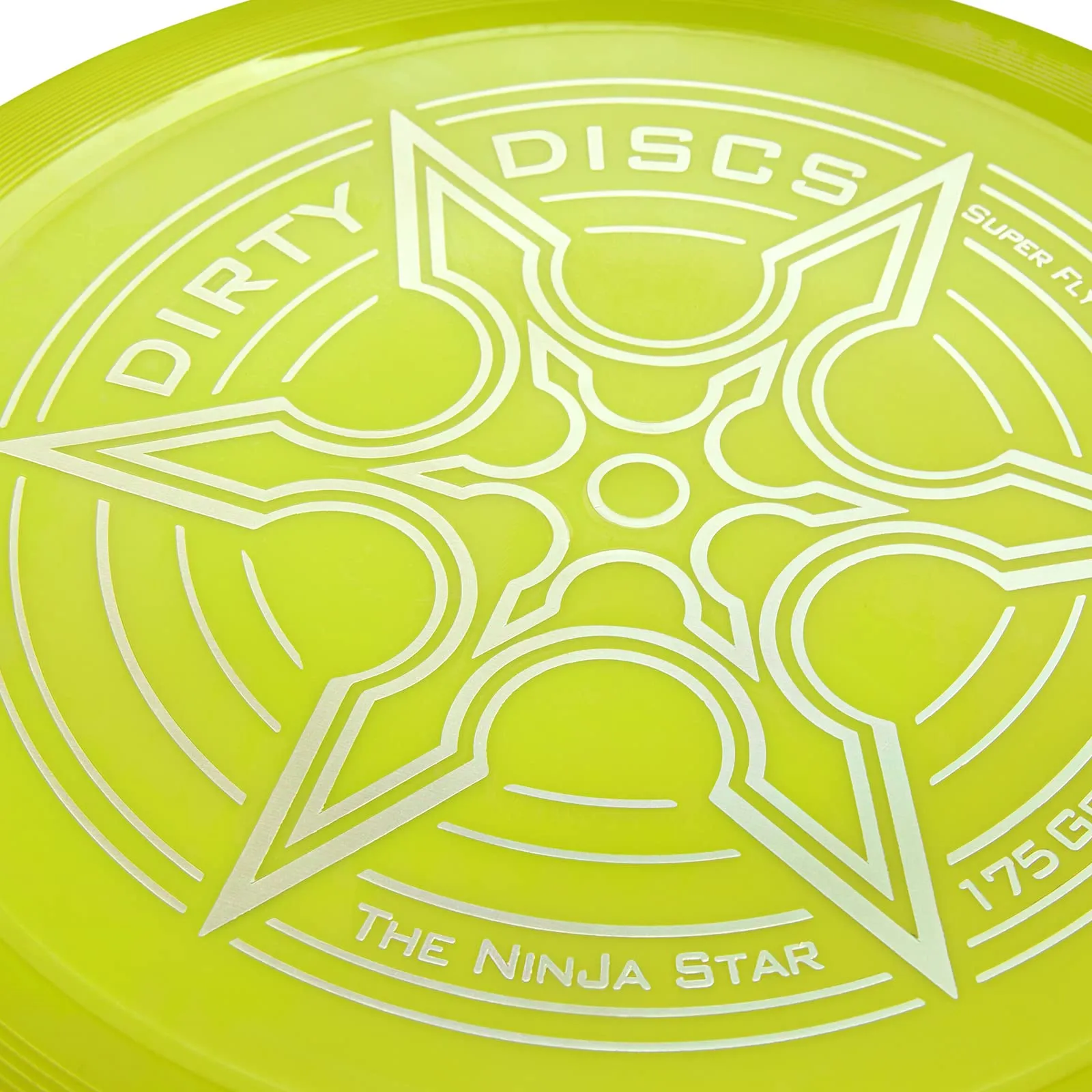Indy Dirty Disc Professional Competition Frisbee, 175g (Giallo) - immagine 3