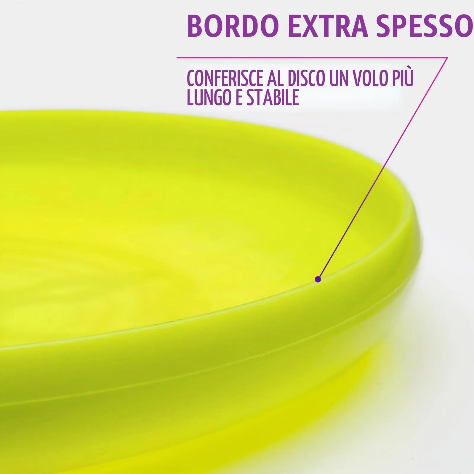 Indy Dirty Disc Professional Competition Frisbee, 175g (Giallo) - immagine 5