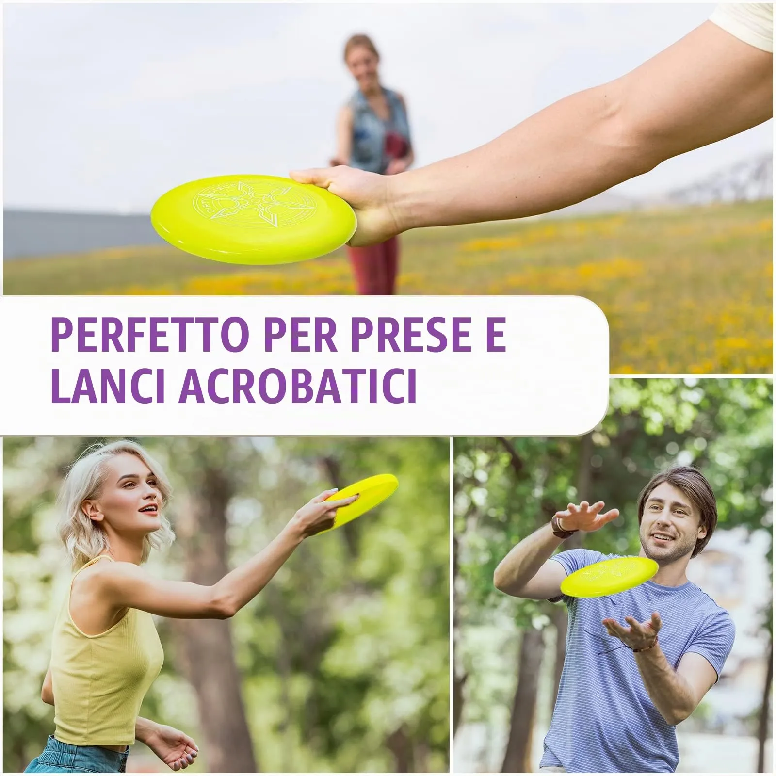Indy Dirty Disc Professional Competition Frisbee, 175g (Giallo) - immagine 8