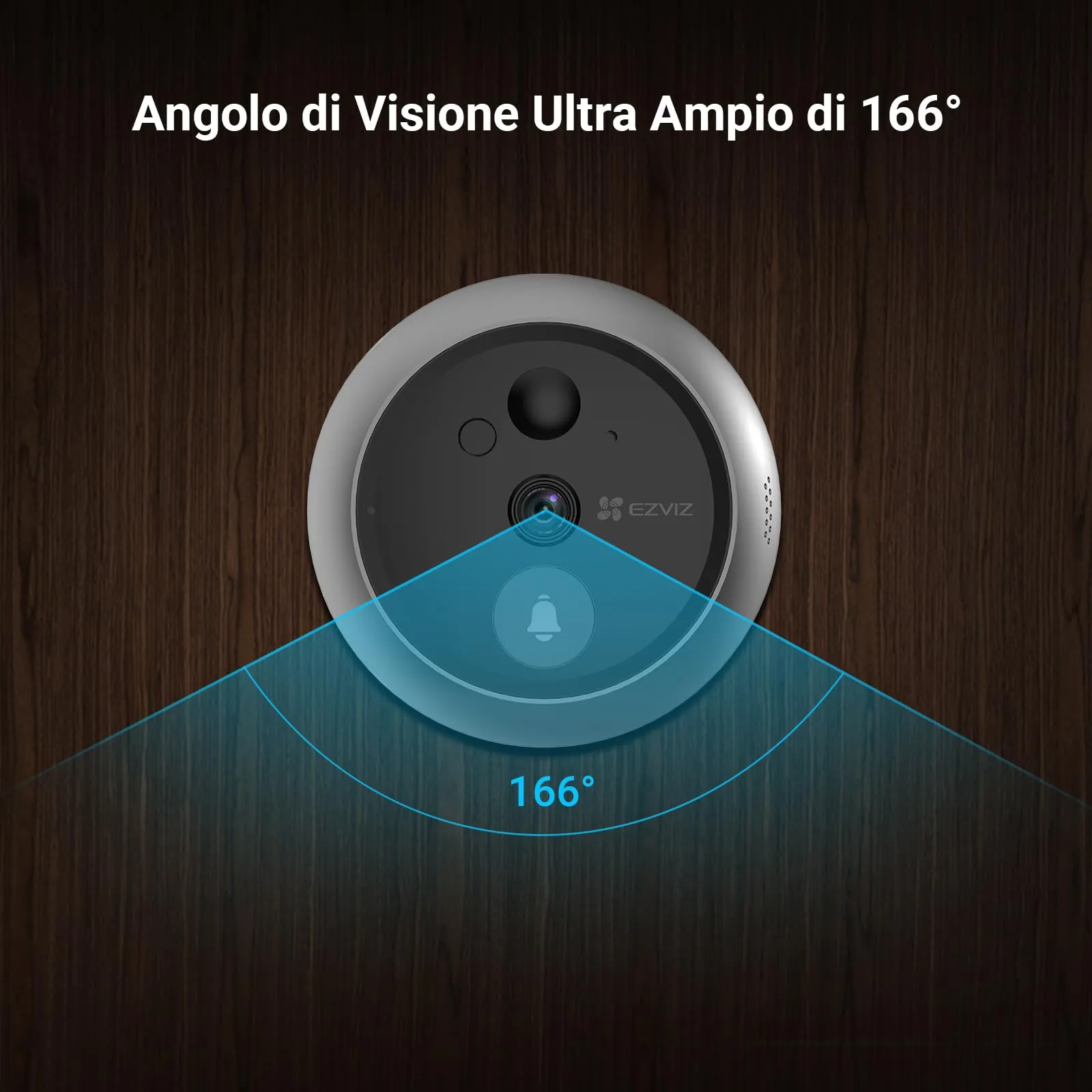 EZVIZ CP4 Spioncino Digitale WiFi 1080P con Schermo Touch 4,3" - immagine 3