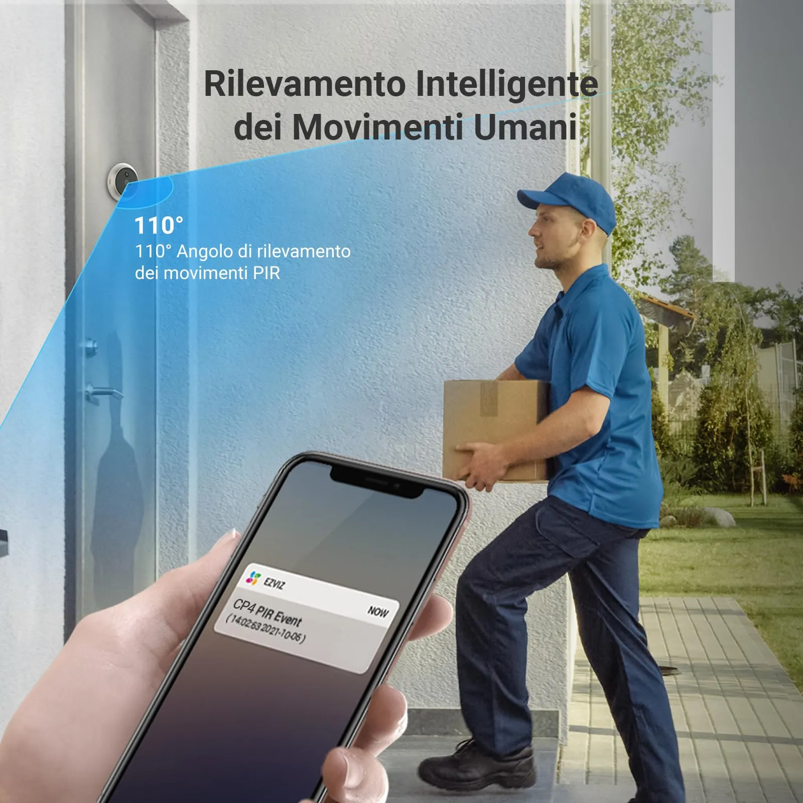 EZVIZ CP4 Spioncino Digitale WiFi 1080P con Schermo Touch 4,3" - immagine 4