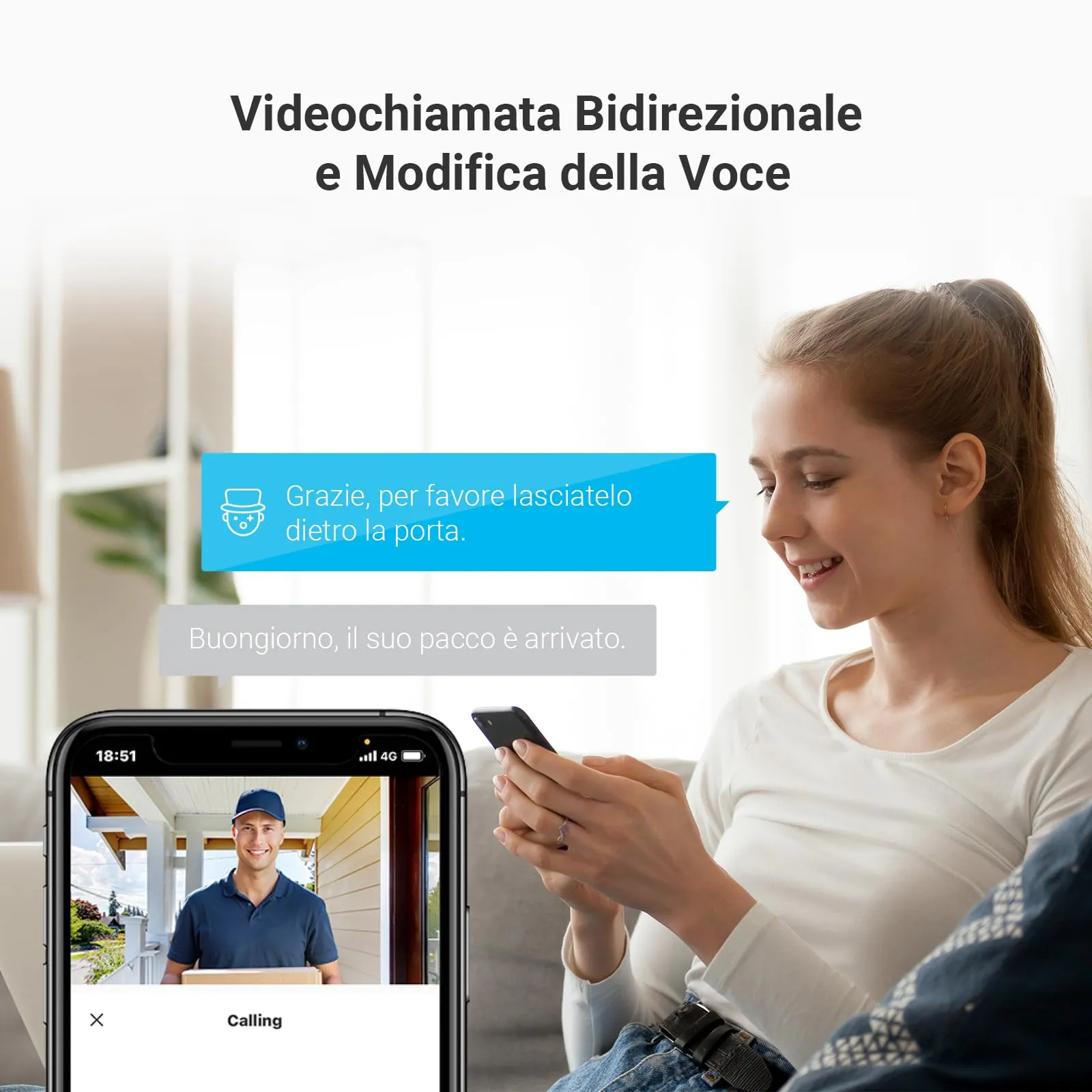 EZVIZ CP4 Spioncino Digitale WiFi 1080P con Schermo Touch 4,3" - immagine 6
