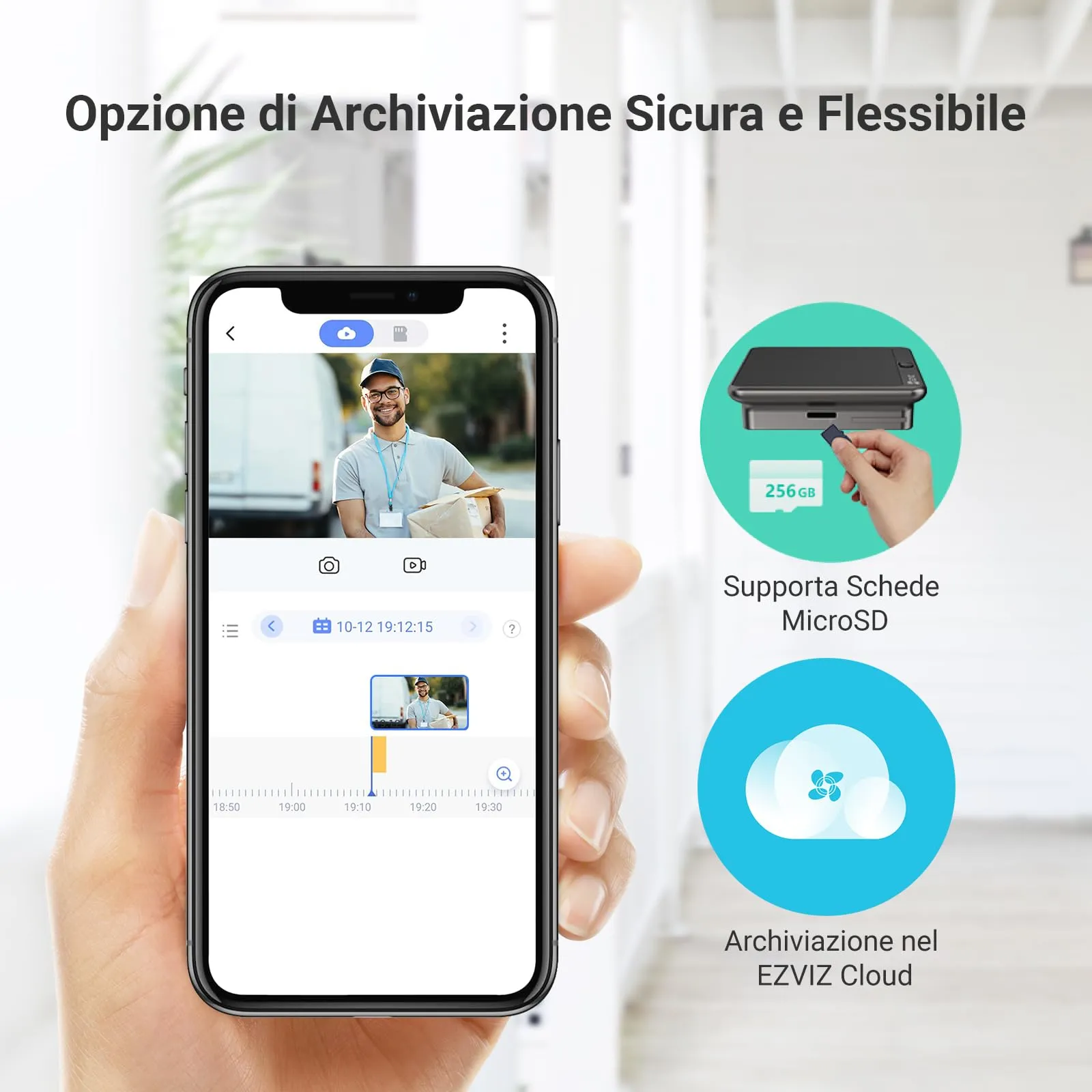EZVIZ CP4 Spioncino Digitale WiFi 1080P con Schermo Touch 4,3" - immagine 8