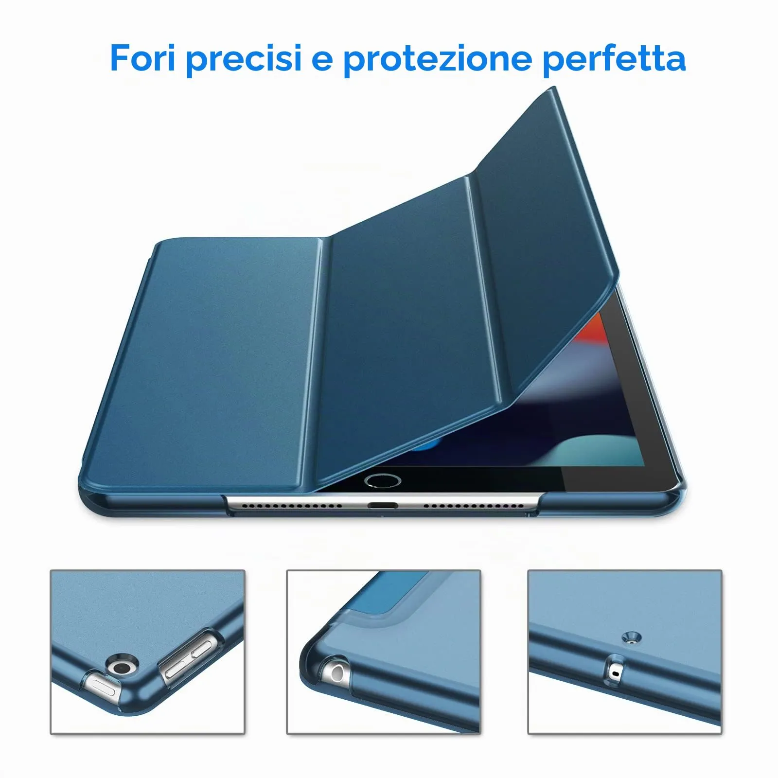 JETech Custodia per iPad 9ª/8ª/7ª Gen 10.2", Verde Acqua - immagine 3
