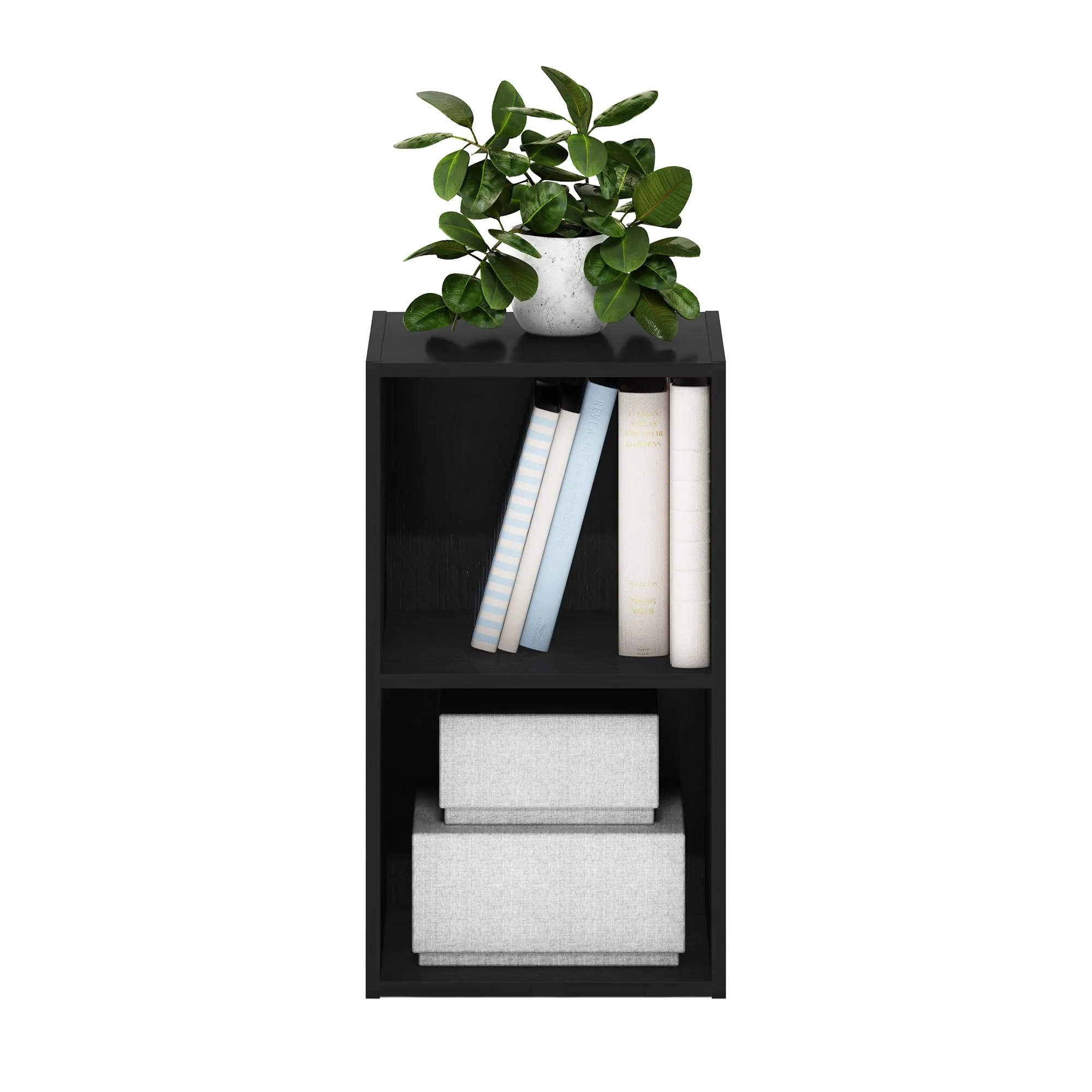 Furinno Libreria a 2 Ripiani, Legno Nero - immagine 5