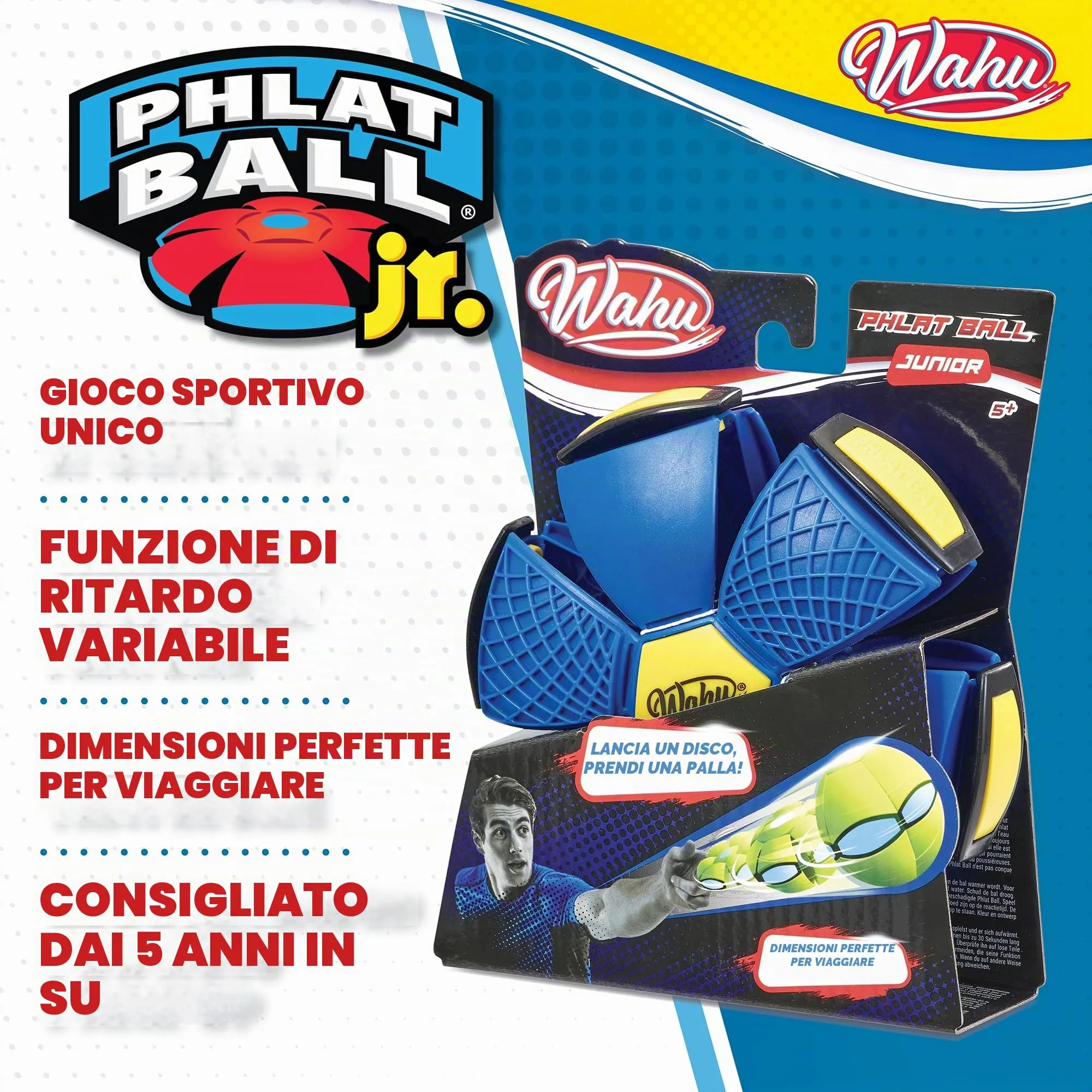 Goliath Wahu Phlat Ball Junior Blue - immagine 3