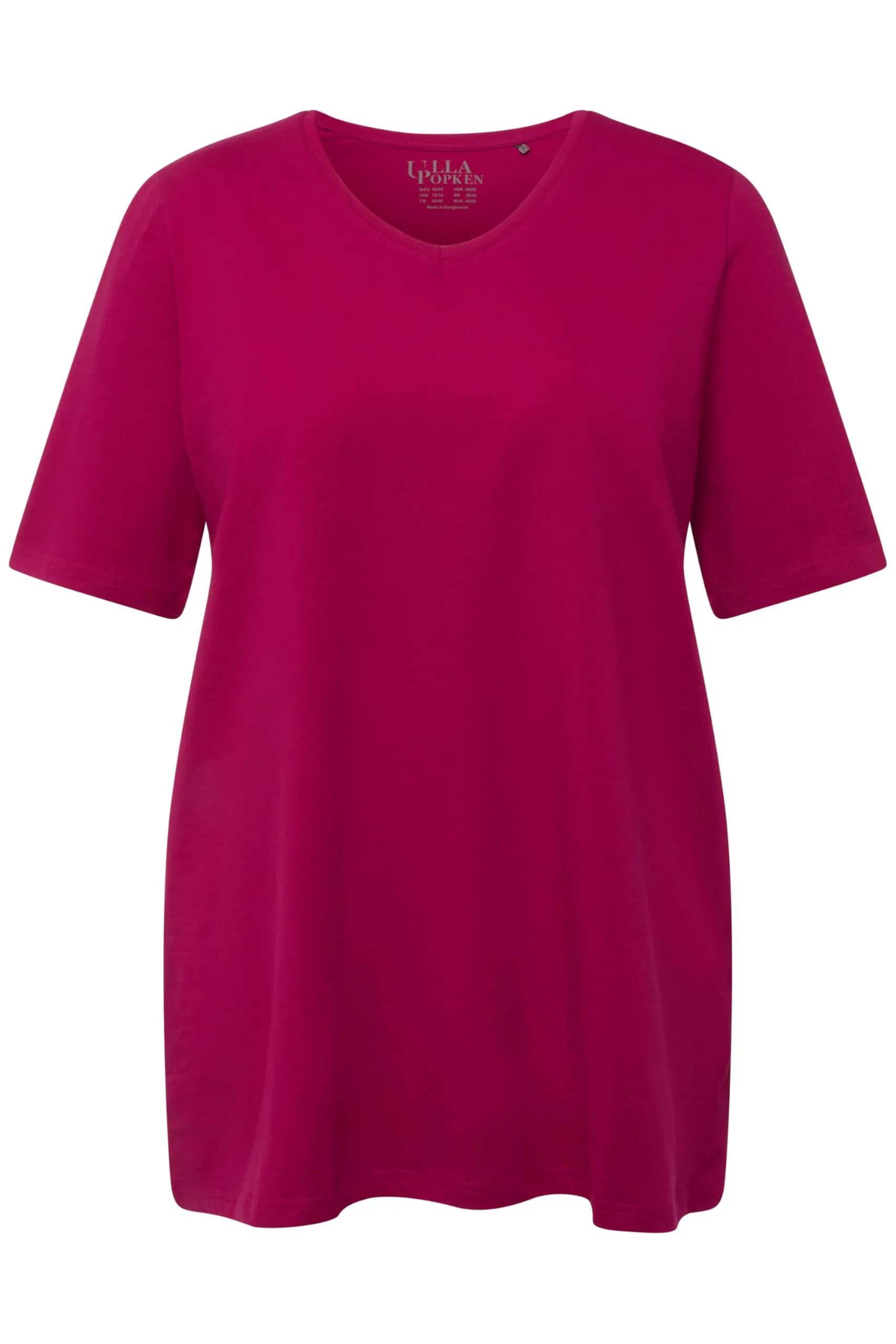 Ulla Popken Maglietta da Donna Linea A Scollo a V Motivo Floreale Selvatico 62/64 - immagine 4