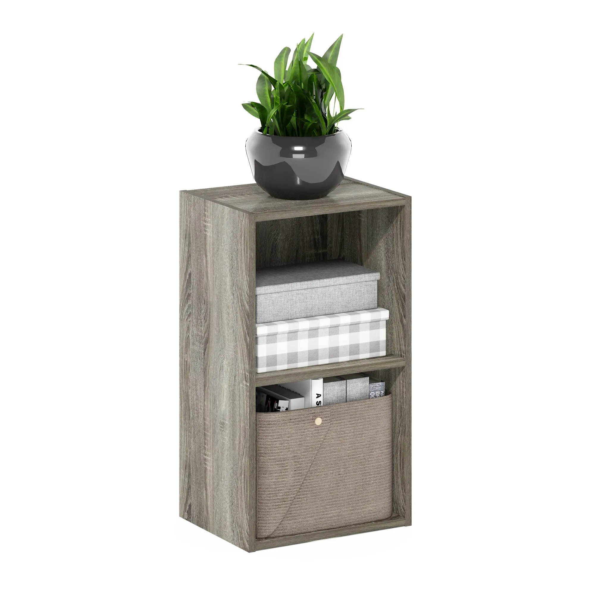 Furinno Libreria a 2 ripiani, Rovere Francese - immagine 1