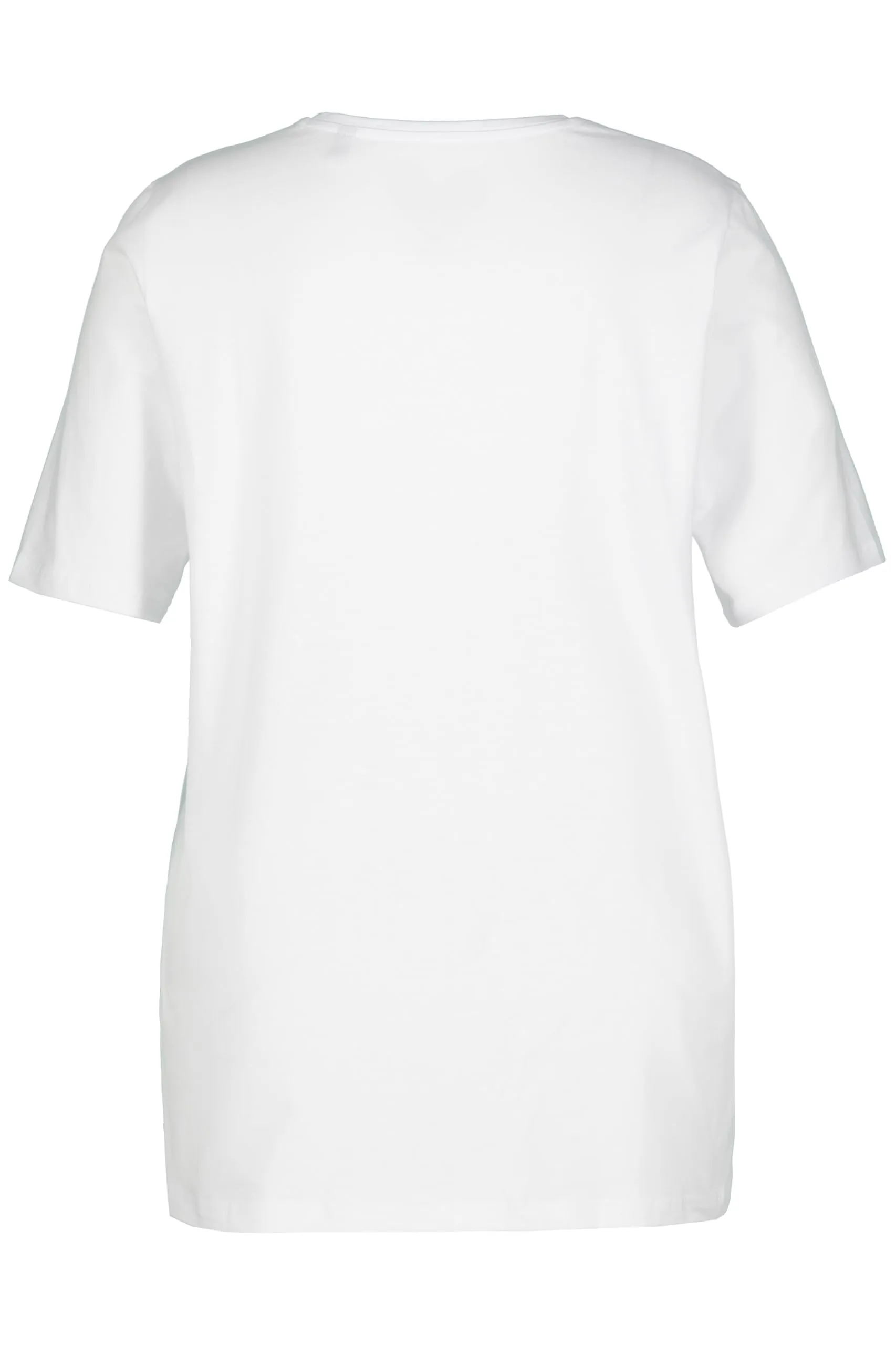 Ulla Popken Maglietta da Donna Linea A Scollo a V Bianco 62/64 - immagine 4